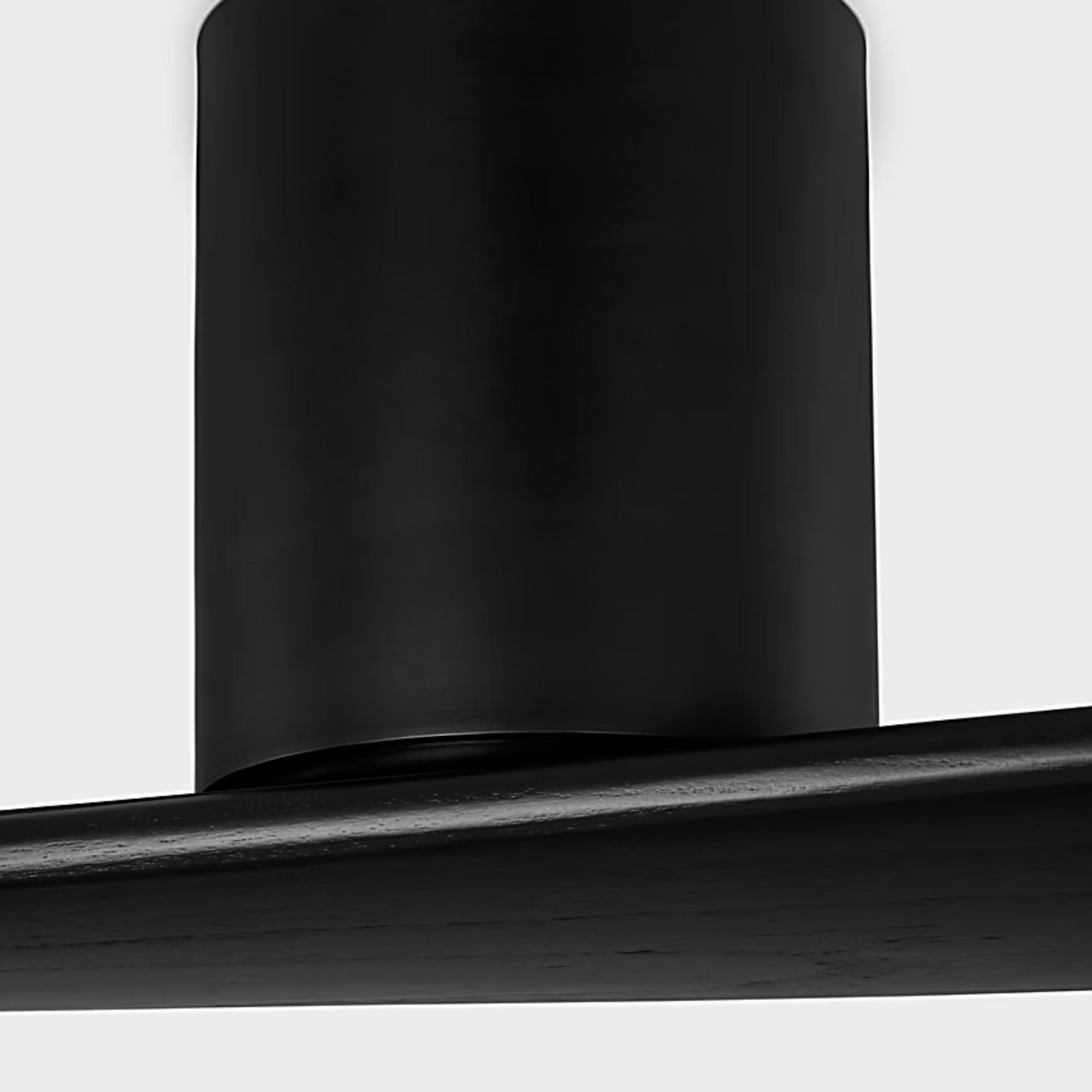 Plank Smart 52" 2-Blade Hugger Ceiling Fan, Midnight Black