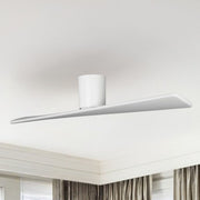 Visual Comfort Fan - Plank Smart 52" 2-Blade Hugger Ceiling Fan, Matte White | Bees Lighting