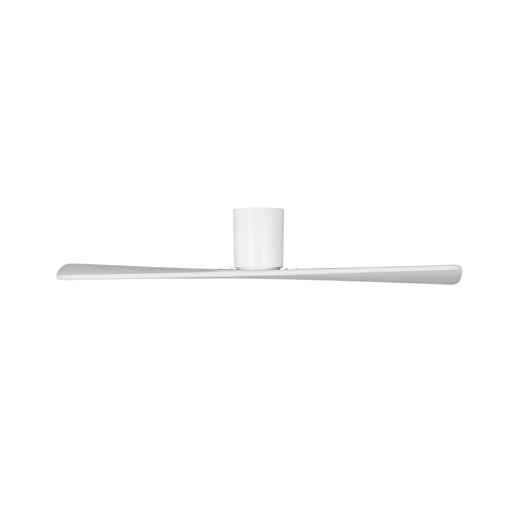 Plank Smart 52" 2-Blade Hugger Ceiling Fan, Matte White