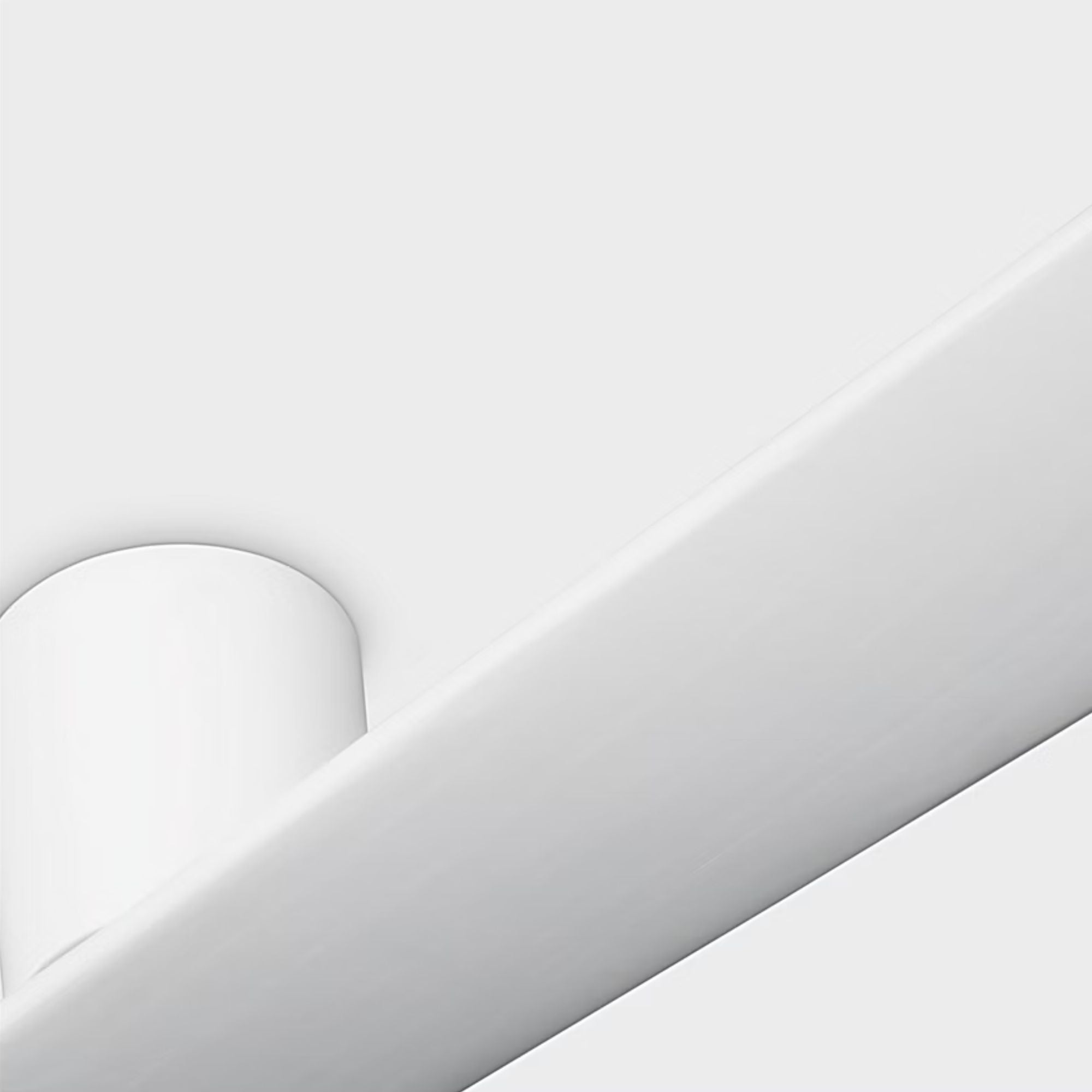 Plank Smart 52" 2-Blade Hugger Ceiling Fan, Matte White