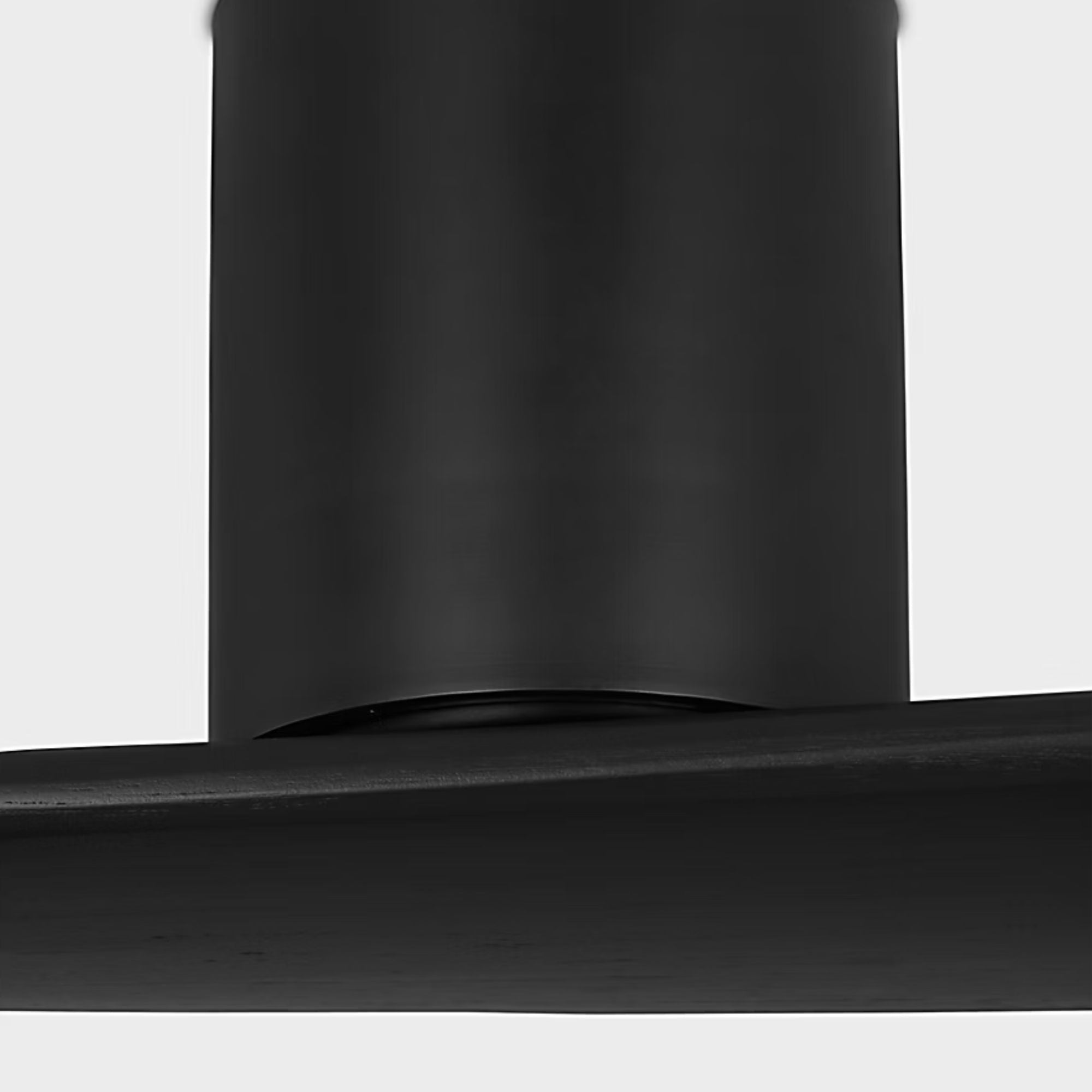 Plank Smart 72" 2-Blade Hugger Ceiling Fan, Midnight Black