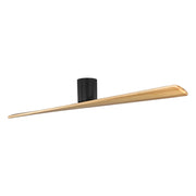Plank Smart 72" 2-Blade Hugger Ceiling Fan, Midnight Black with Honey Blades