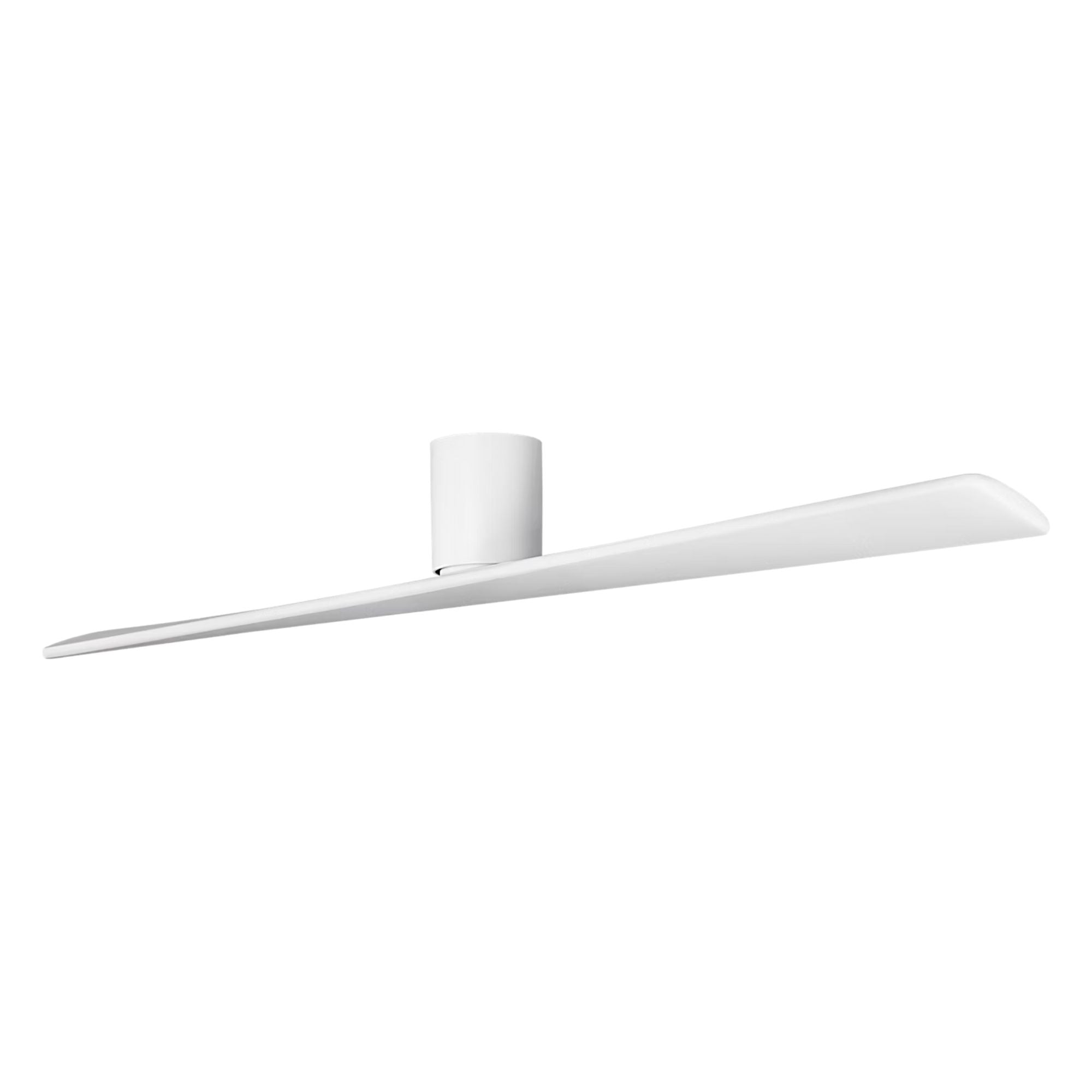 Plank Smart 72" 2-Blade Hugger Ceiling Fan, Matte White