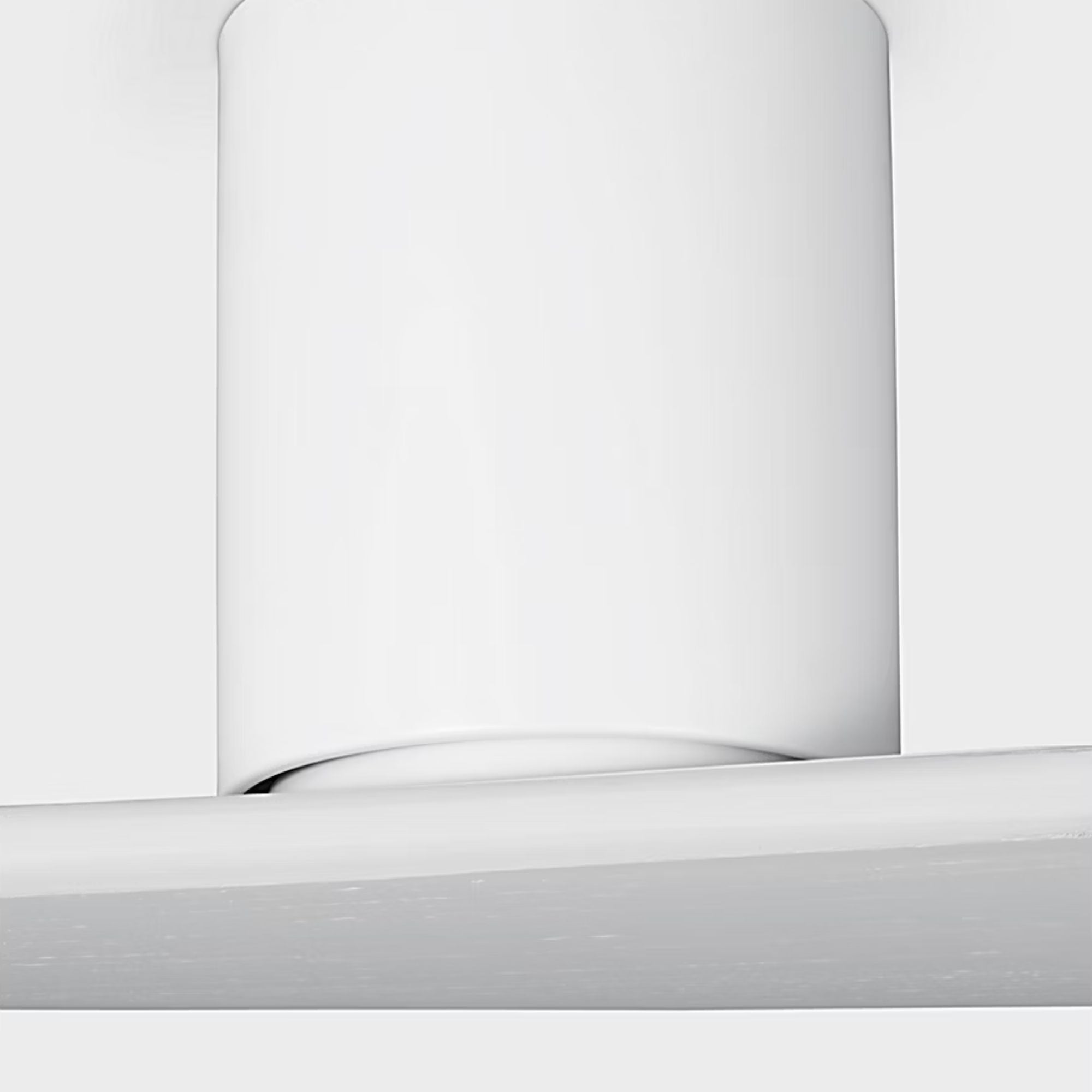 Plank Smart 72" 2-Blade Hugger Ceiling Fan, Matte White