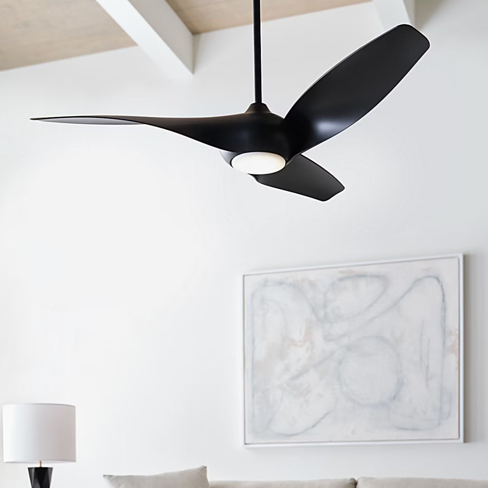 Topan Smart 52" Midnight Black LED Ceiling Fan with Remote