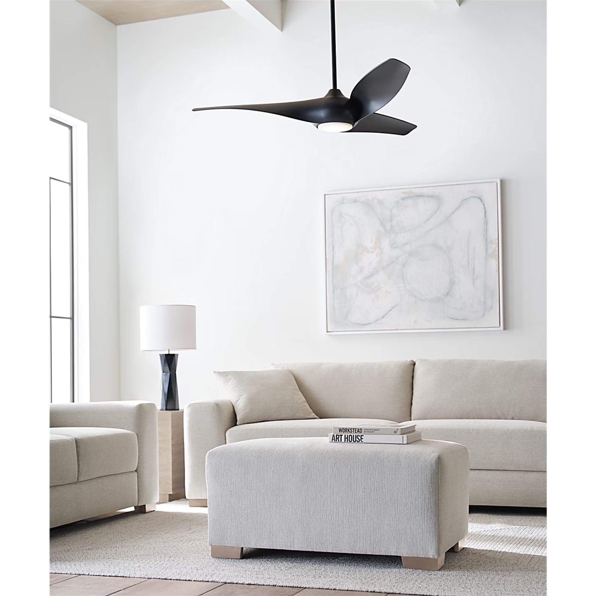 Topan Smart 52" Midnight Black LED Ceiling Fan with Remote