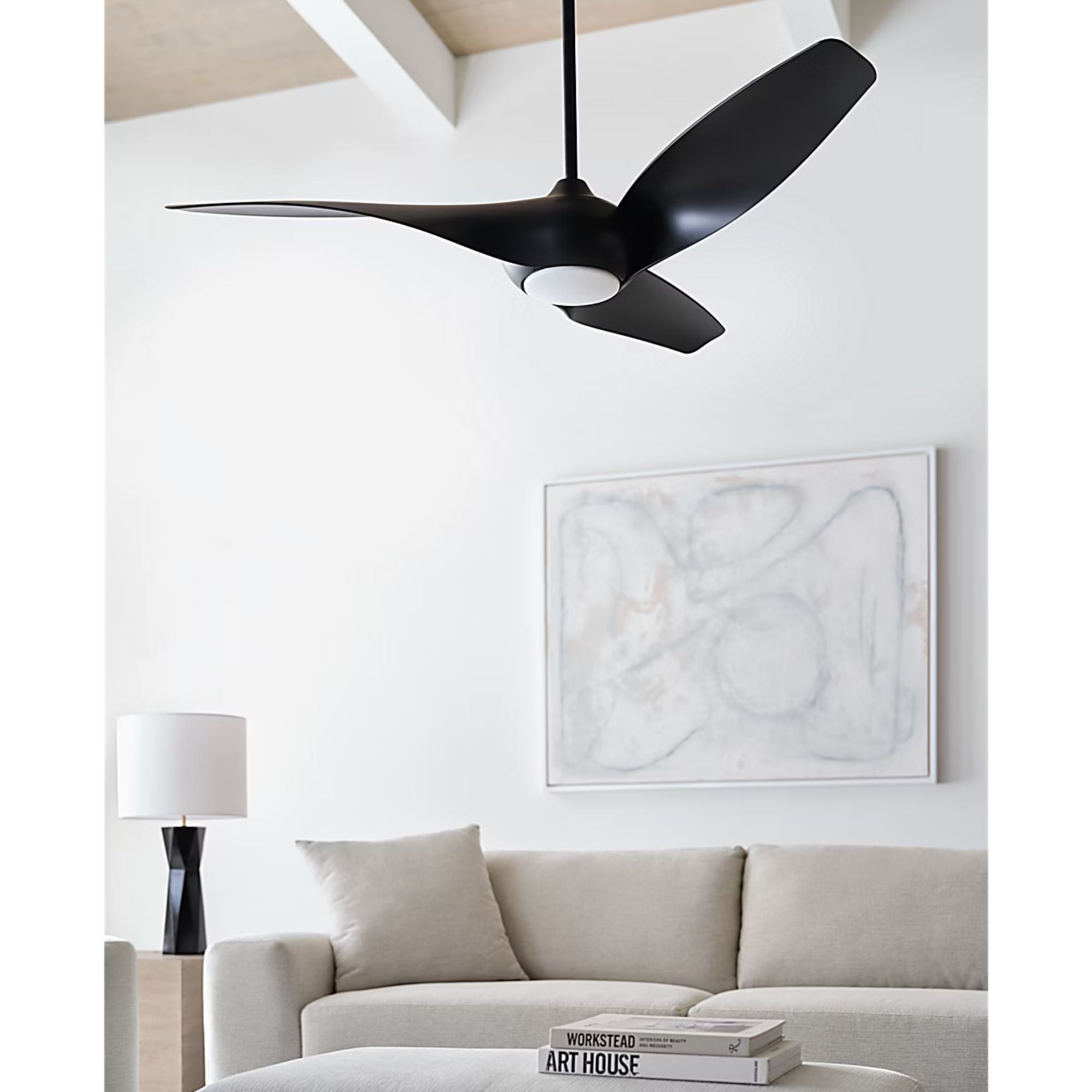 Topan Smart 52" Midnight Black LED Ceiling Fan with Remote