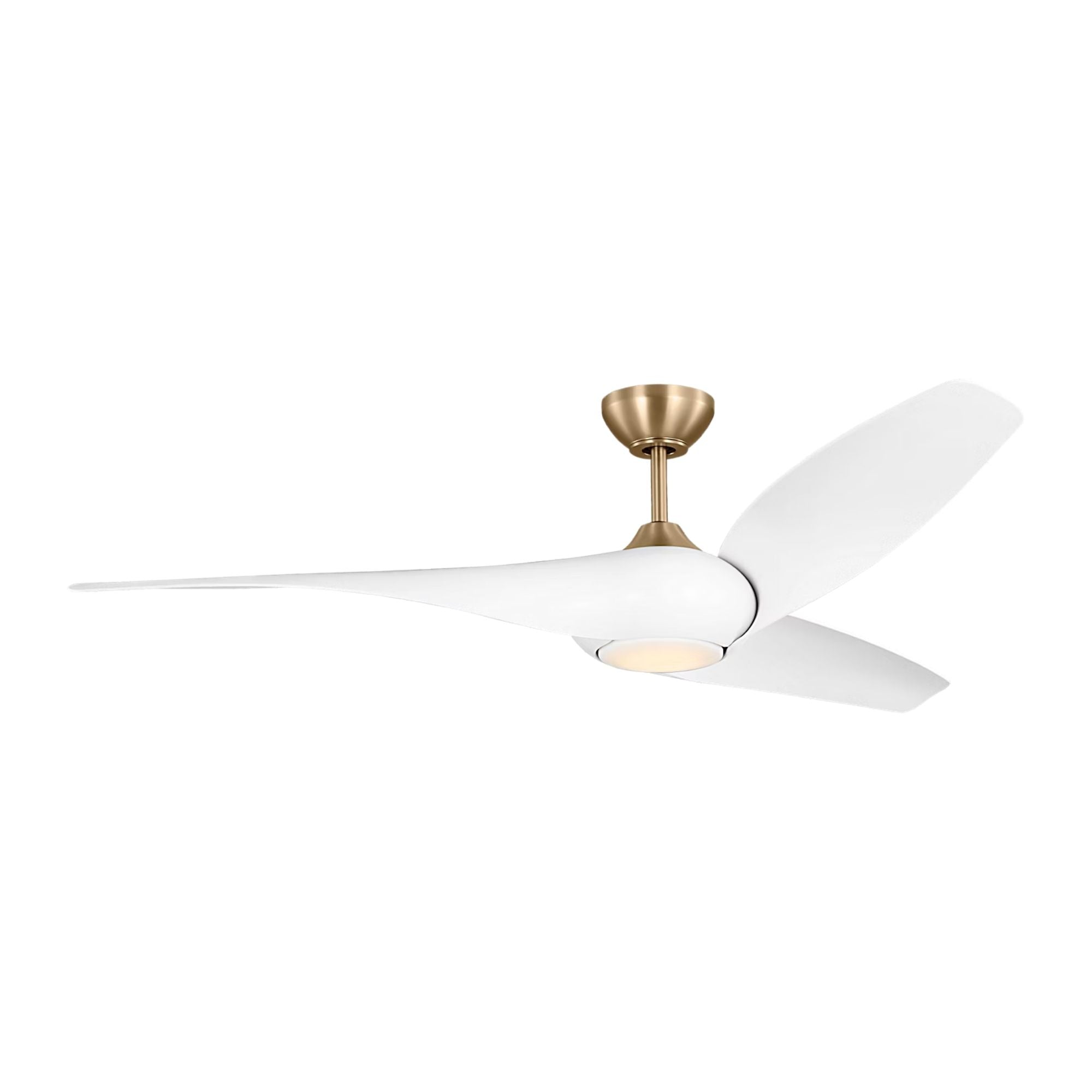 Topan Smart 60" Burnished Brass LED Ceiling Fan with Remote