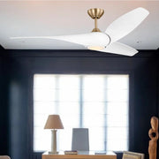 Visual Comfort Fan - Topan Smart 60" Burnished Brass LED Ceiling Fan with Remote | Bees Lighting