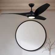 Visual Comfort Fan - Topan Smart 60" Midnight Black LED Ceiling Fan with Remote | Bees Lighting
