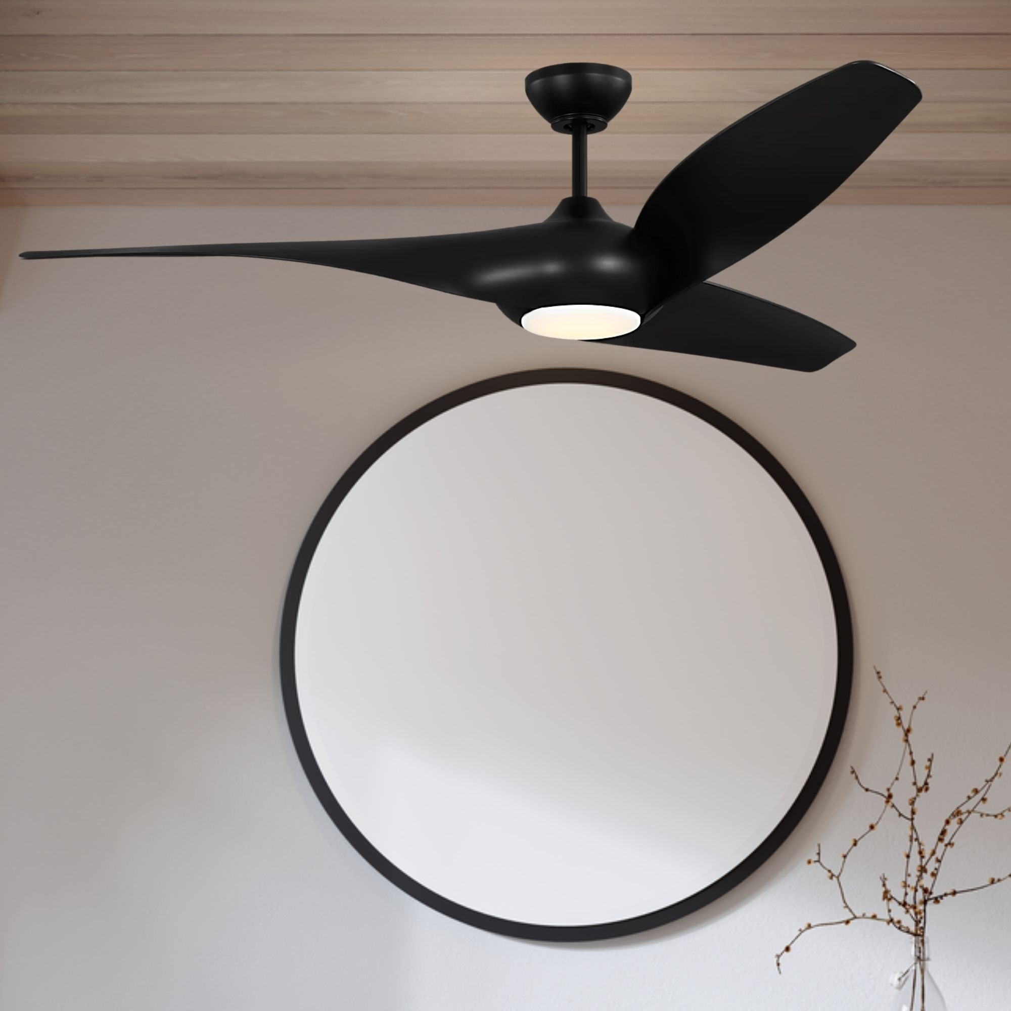 Topan Smart 60" Midnight Black LED Ceiling Fan with Remote