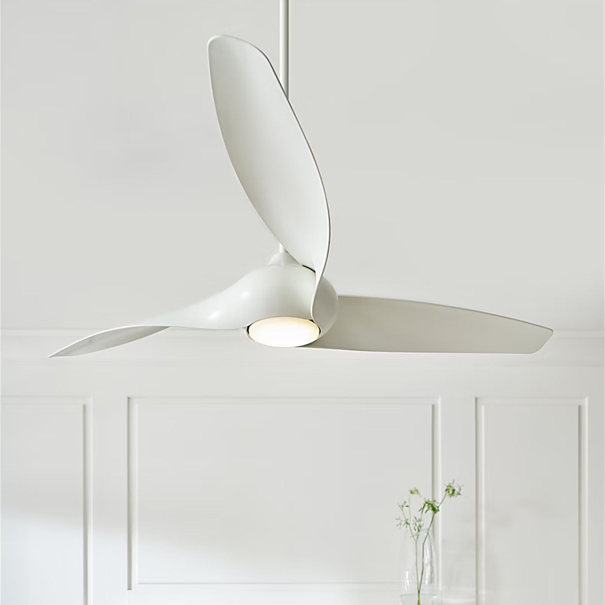 Topan Smart 60" Matte White LED Ceiling Fan with Remote