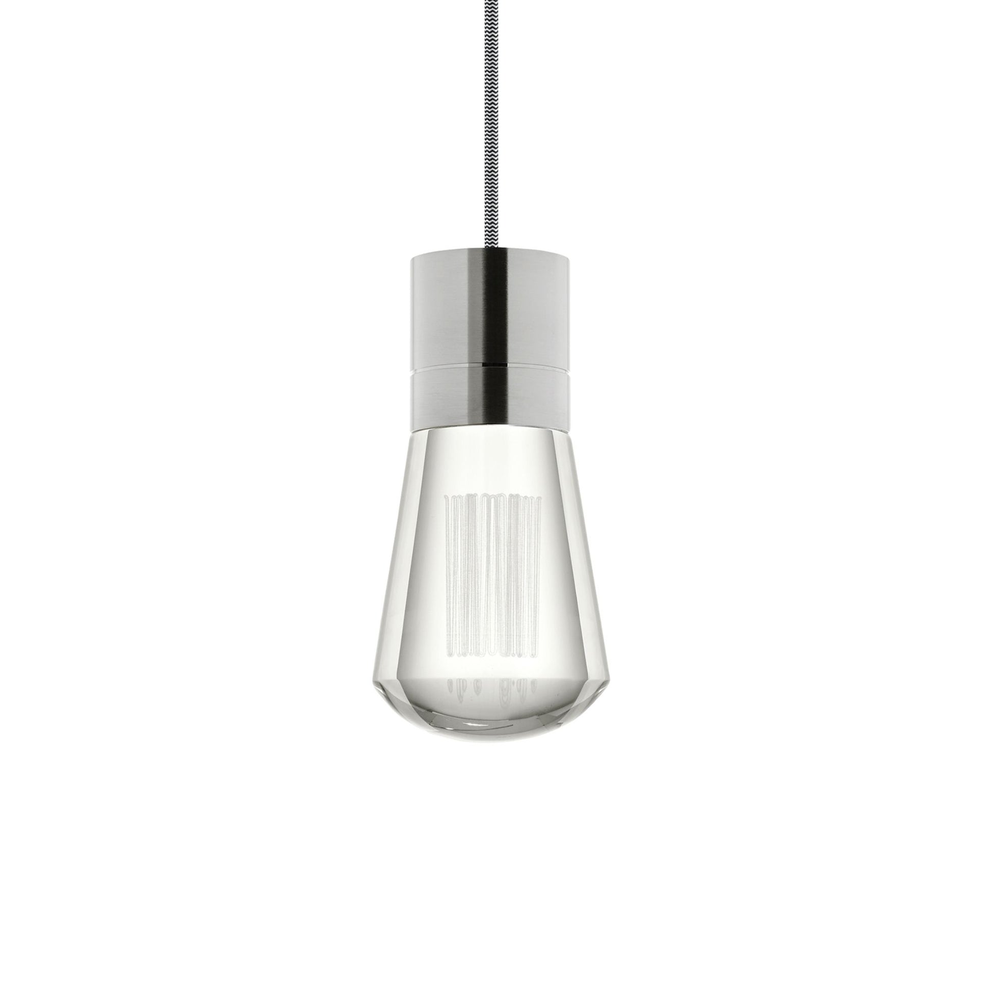 Visual Comfort Modern - Alva 7" LED Mini Pendant, 3000K-2200K, Satin Nickel Finish | Bees Lighting