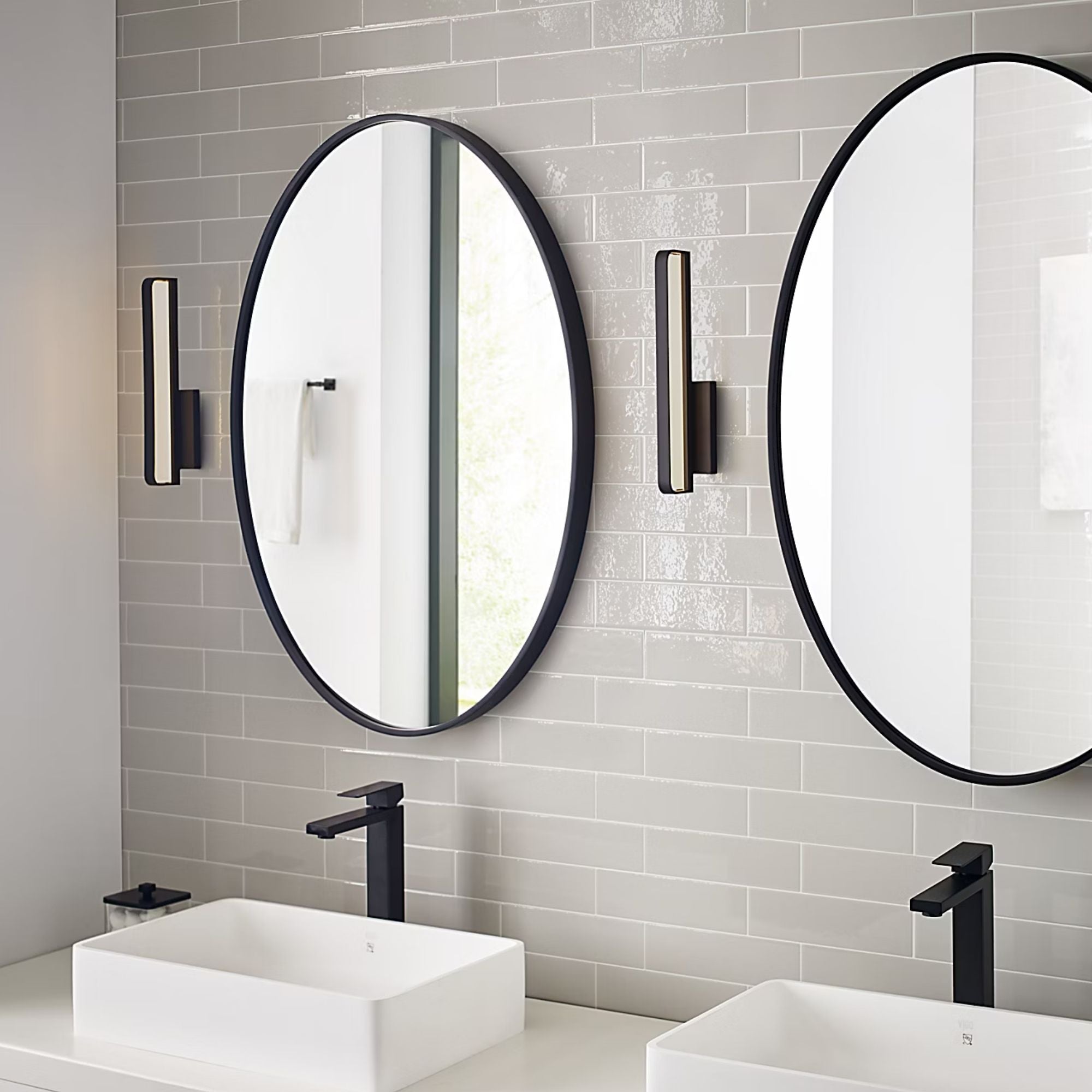 Banda 13" LED Bath, Matte Black Finish, 120-277V