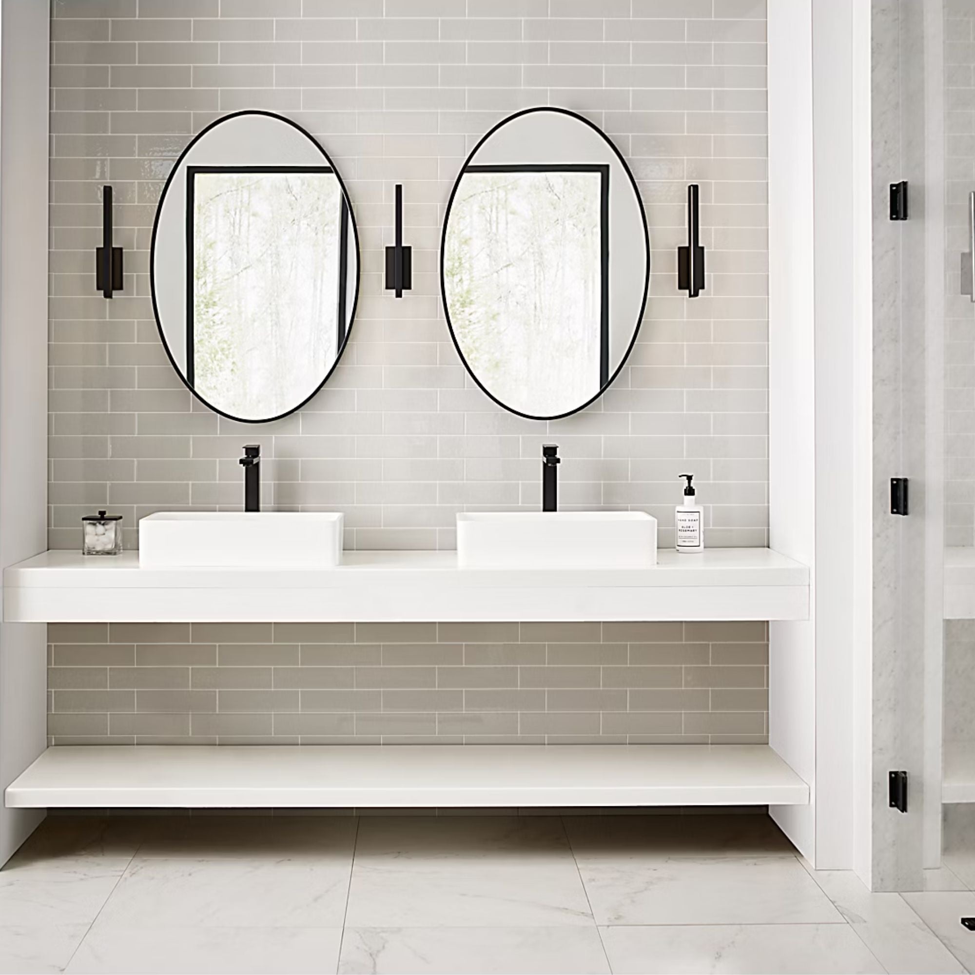 Banda 13" LED Bath, Matte Black Finish