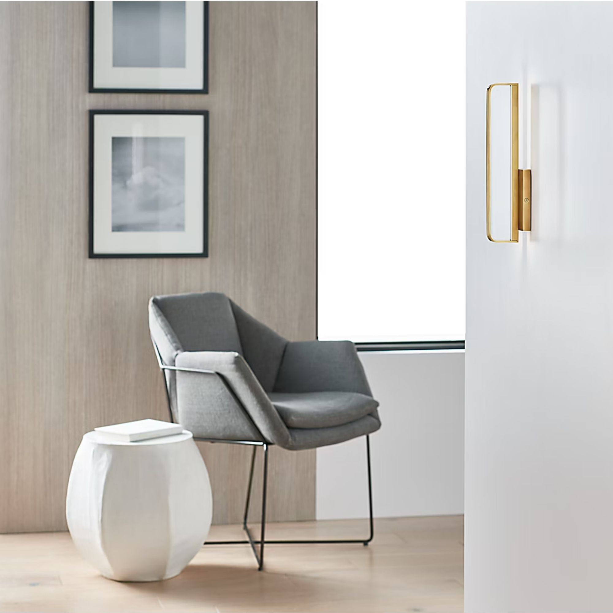 Banda 13" LED Bath, Natural Brass Finish, 120-277V