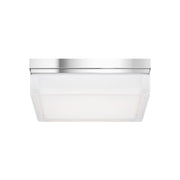 Boxie 9" LED Flush Mount, Chrome Finish, 2700K