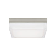 Boxie 9" LED Flush Mount, Satin Nickel Finish, 2700K