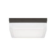 Boxie 9" LED Flush Mount, Antique Bronze Finish, 3000K