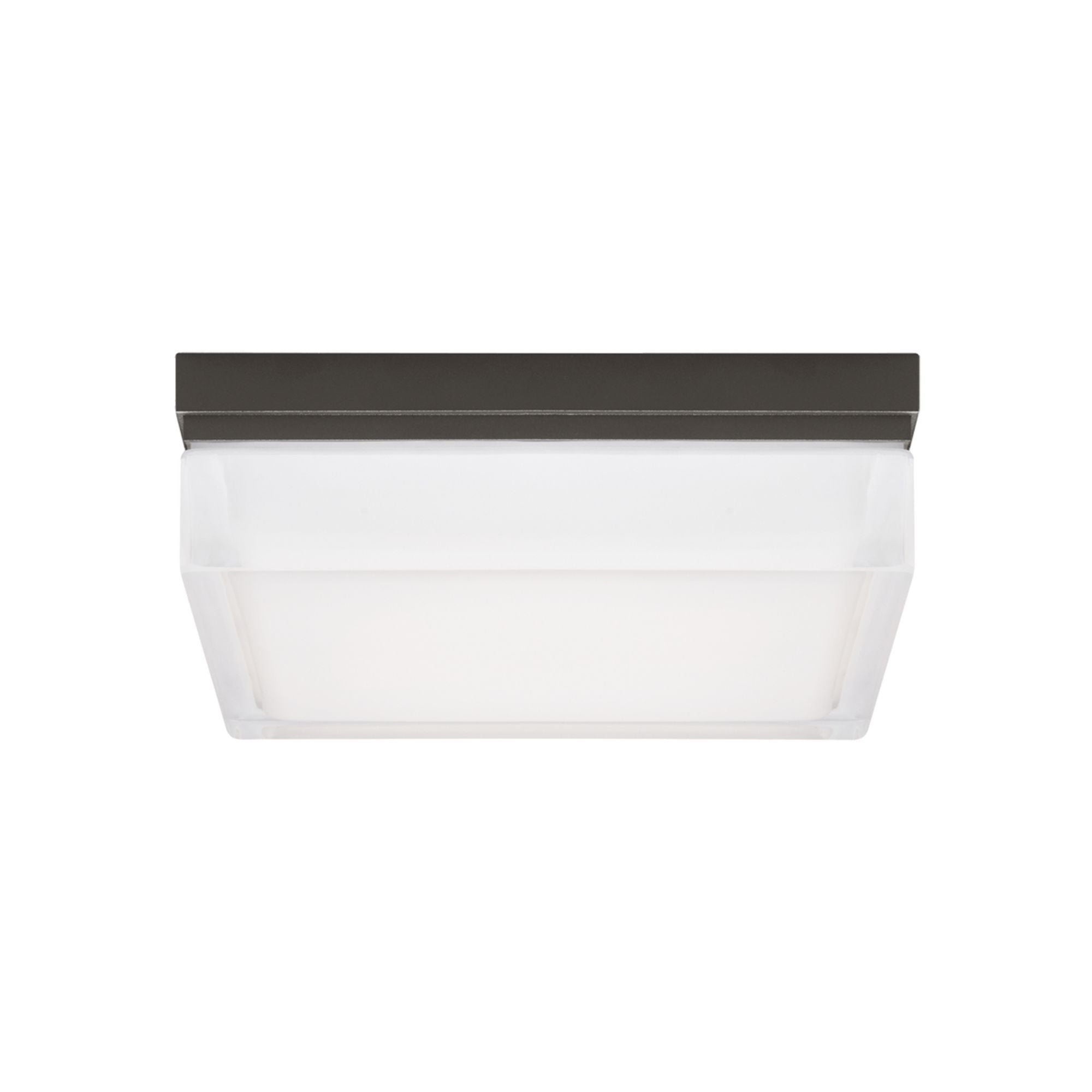 Boxie 9" LED Flush Mount, Antique Bronze Finish, 2700K