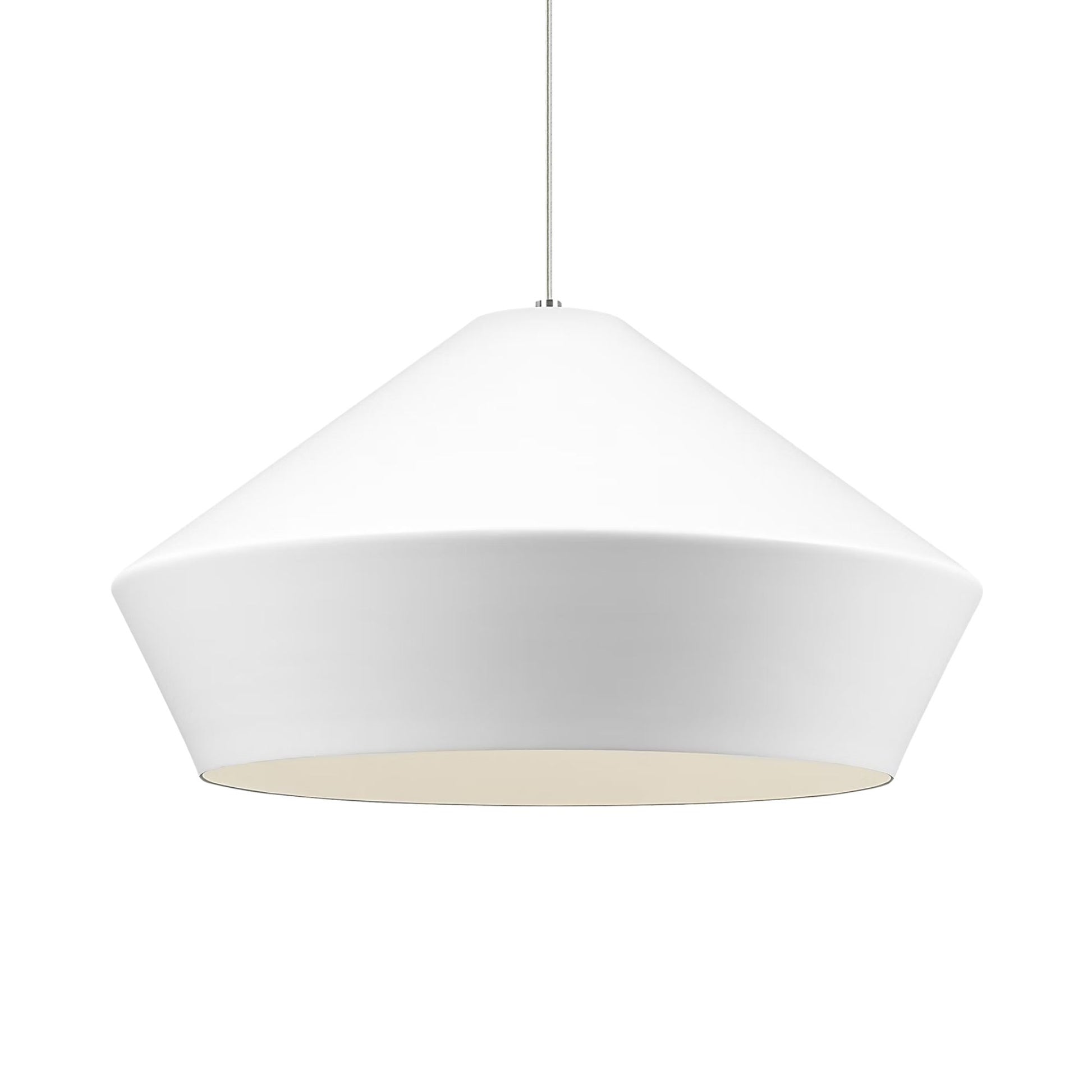 Visual Comfort Modern - Brummel 20" Grande Pendant, Matte White Finish | Bees Lighting