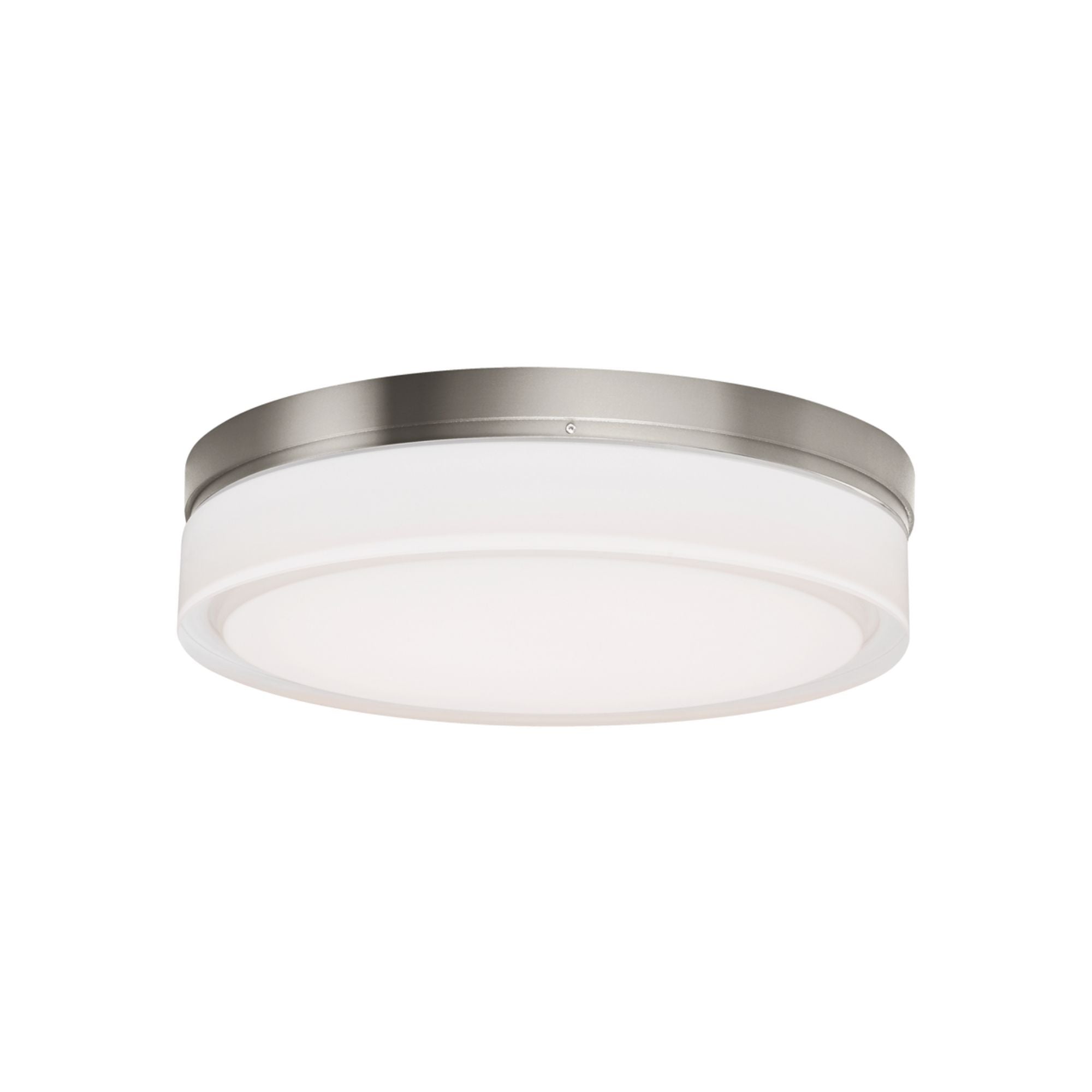 Cirque 11" LED Flush Mount, Satin Nickel Finish, 2700K