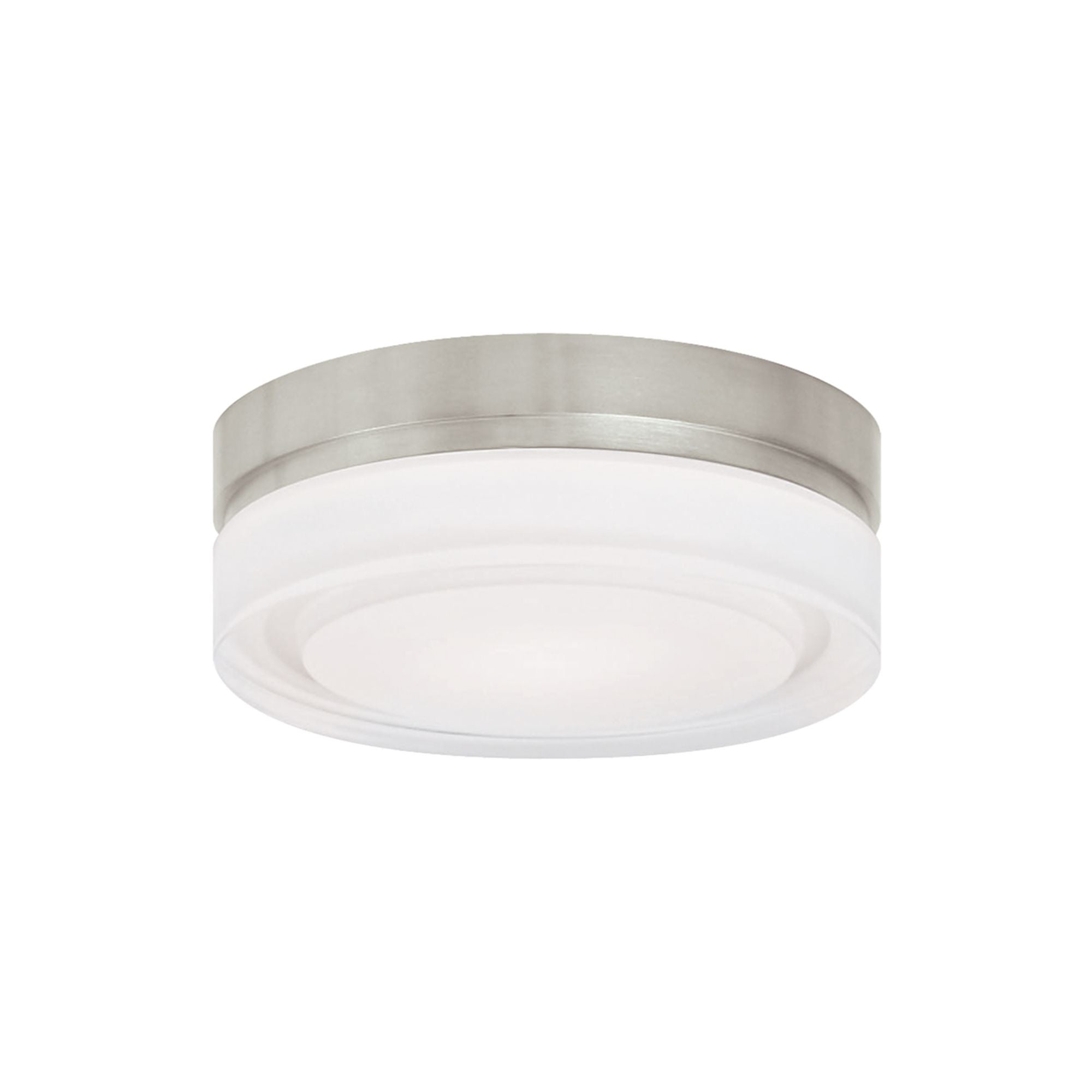 Cirque 6" LED Flush Mount, Satin Nickel Finish, 2700K