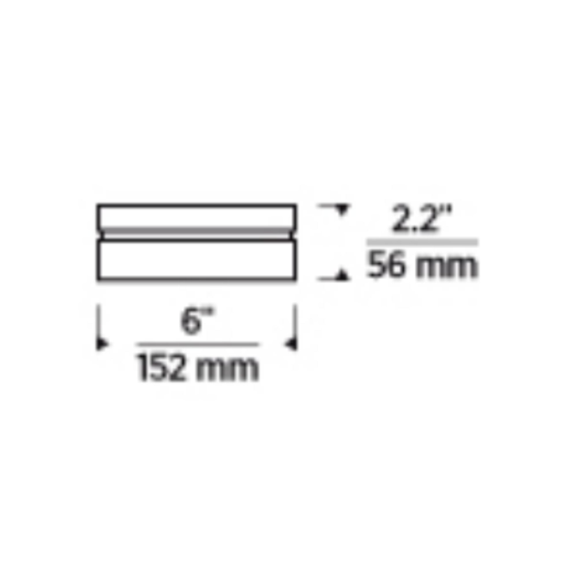 Cirque 6" LED Flush Mount, Satin Nickel Finish, 2700K