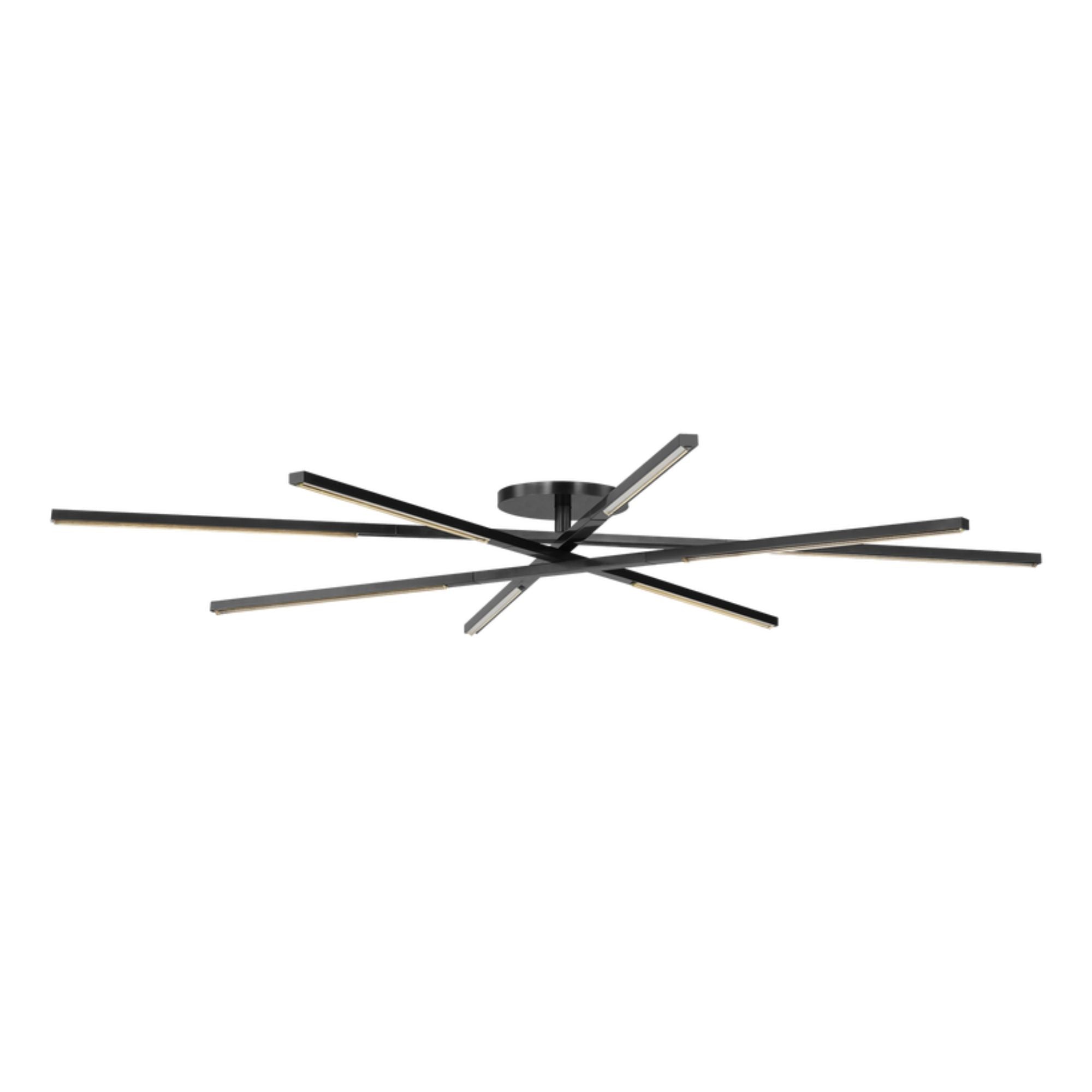 Cityscape 60" 8-Light LED X-Grand Flush Mount, 120-277V, Bronze Finish