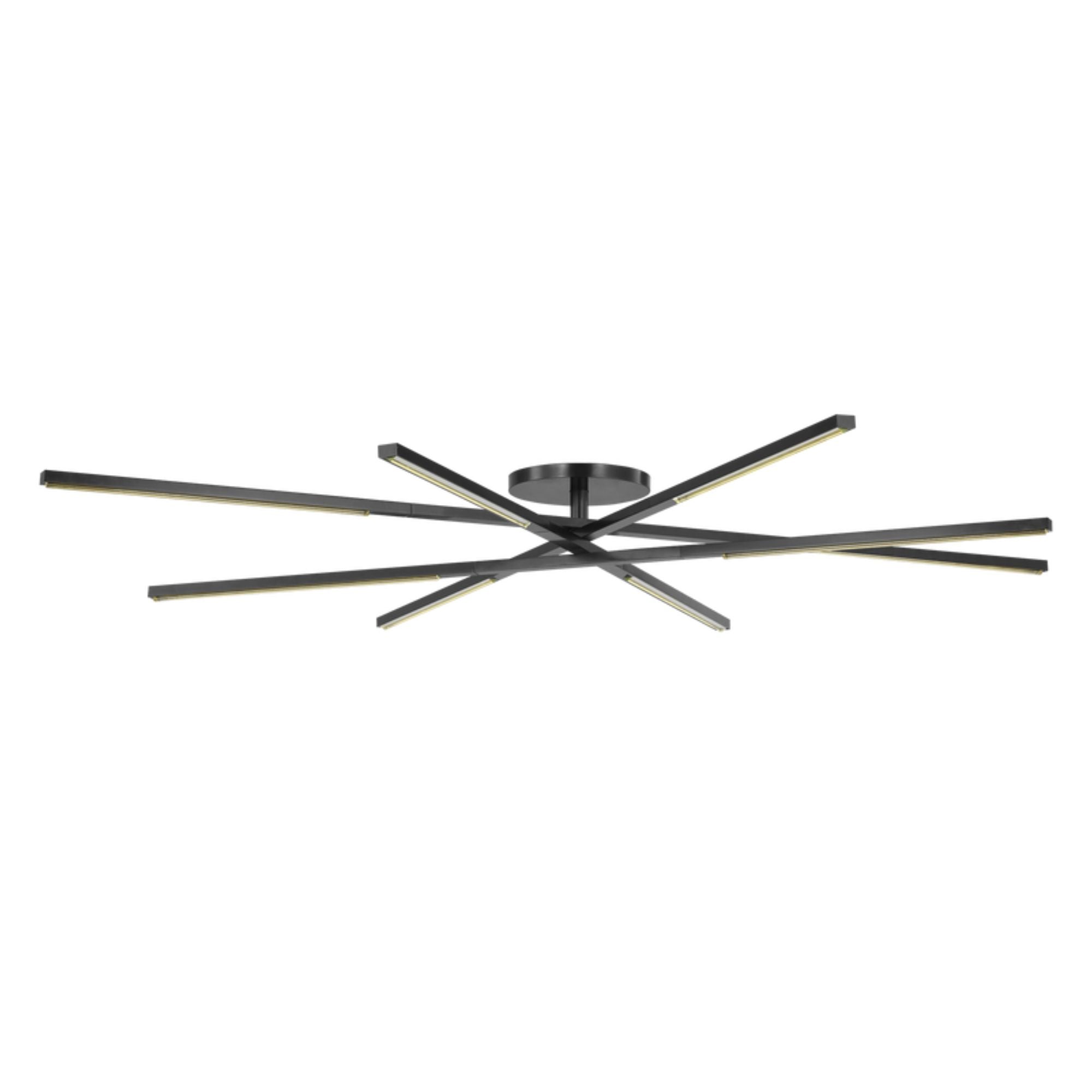 Cityscape 60" 8-Light LED X-Grand Flush Mount, 120-277V, Bronze Finish