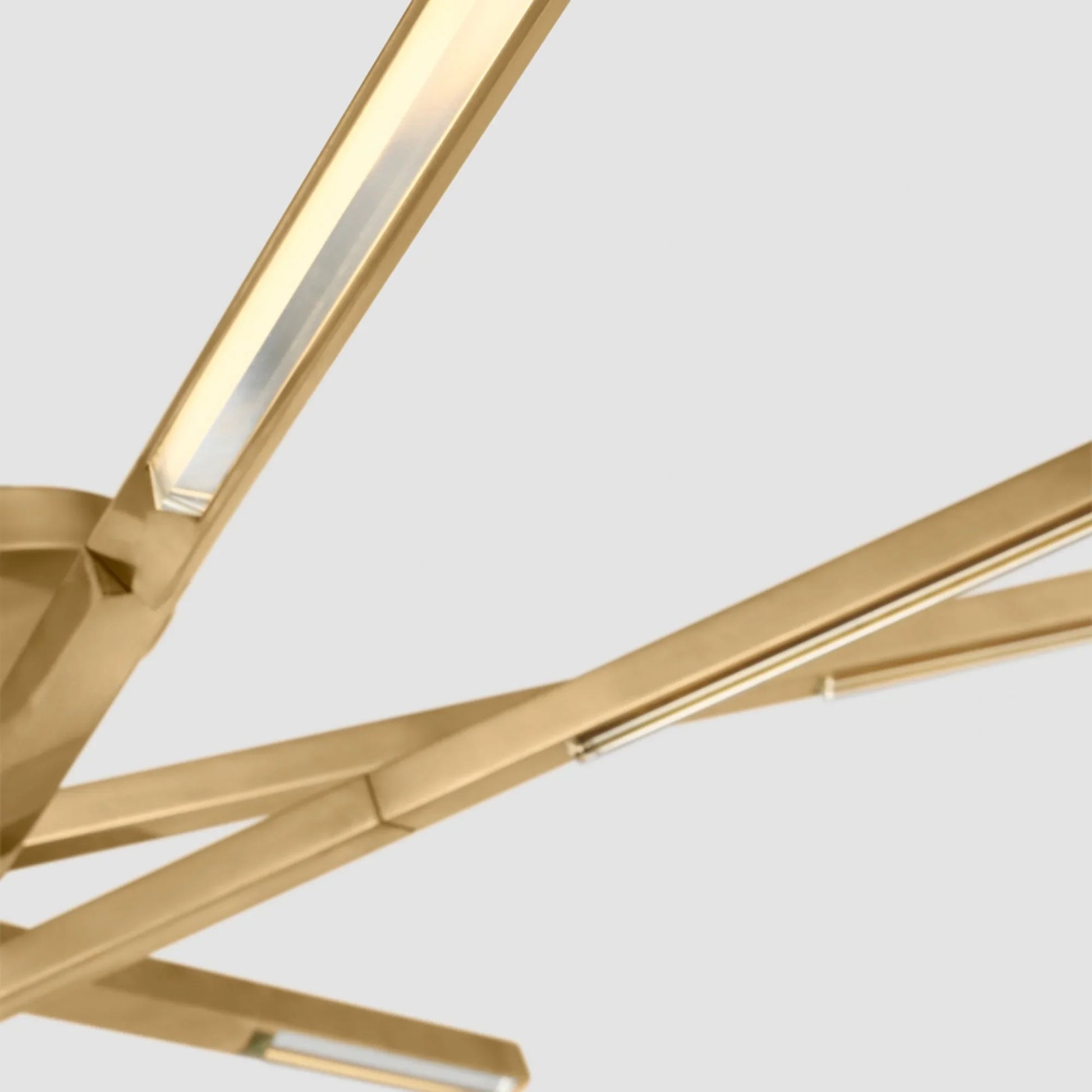 Visual Comfort Modern - Cityscape 36" 8-Light LED Medium Flush Mount, 120-277V, Hand Rubbed Antique Brass Finish | Bees Lighting