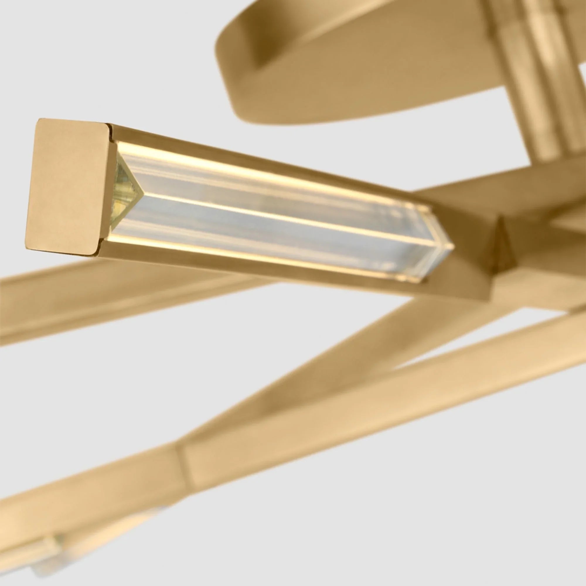 Visual Comfort Modern - Cityscape 36" 8-Light LED Medium Flush Mount, 120-277V, Hand Rubbed Antique Brass Finish | Bees Lighting