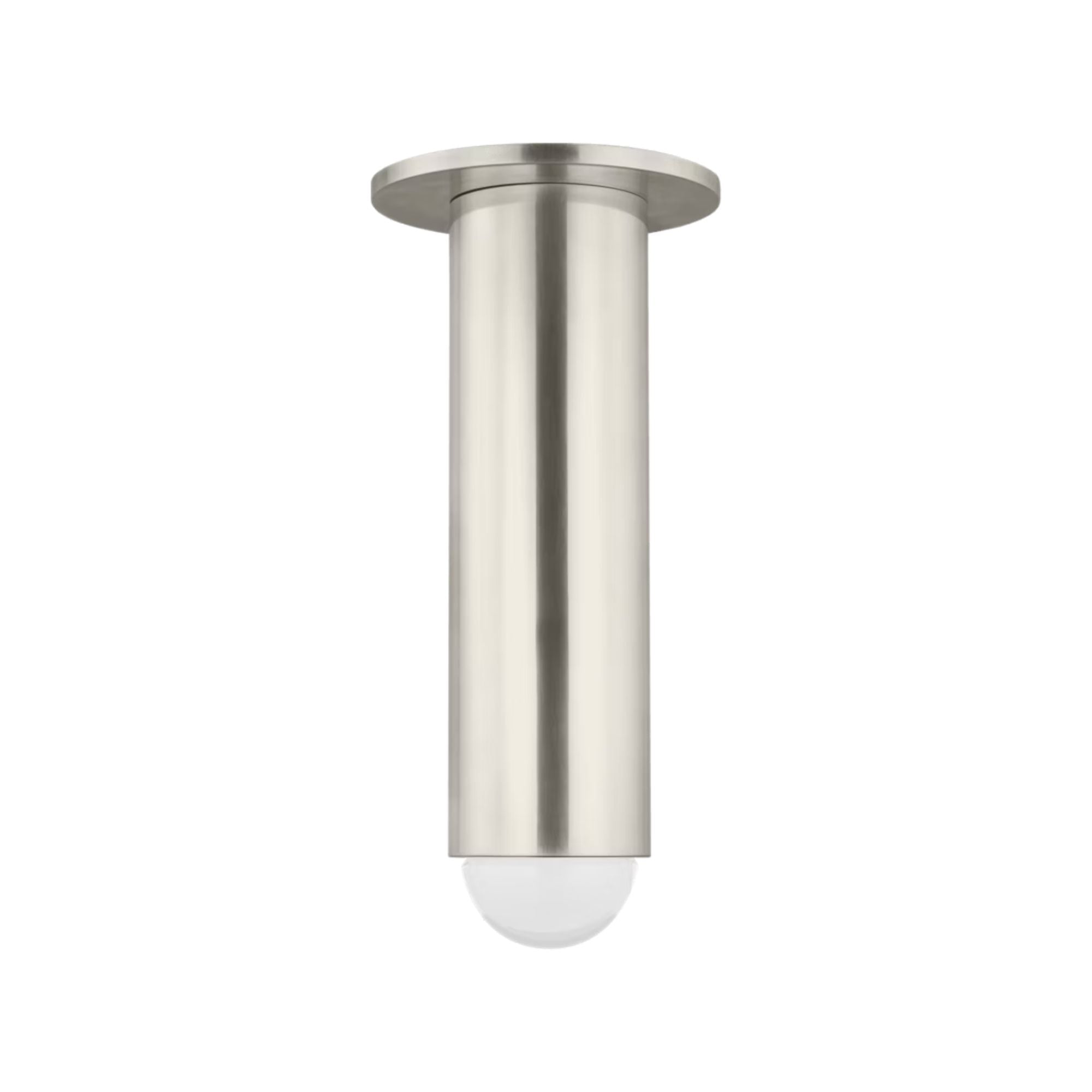 Ebell 10" LED Medium Flush Mount, 120-277V, Antique Nickel Finish