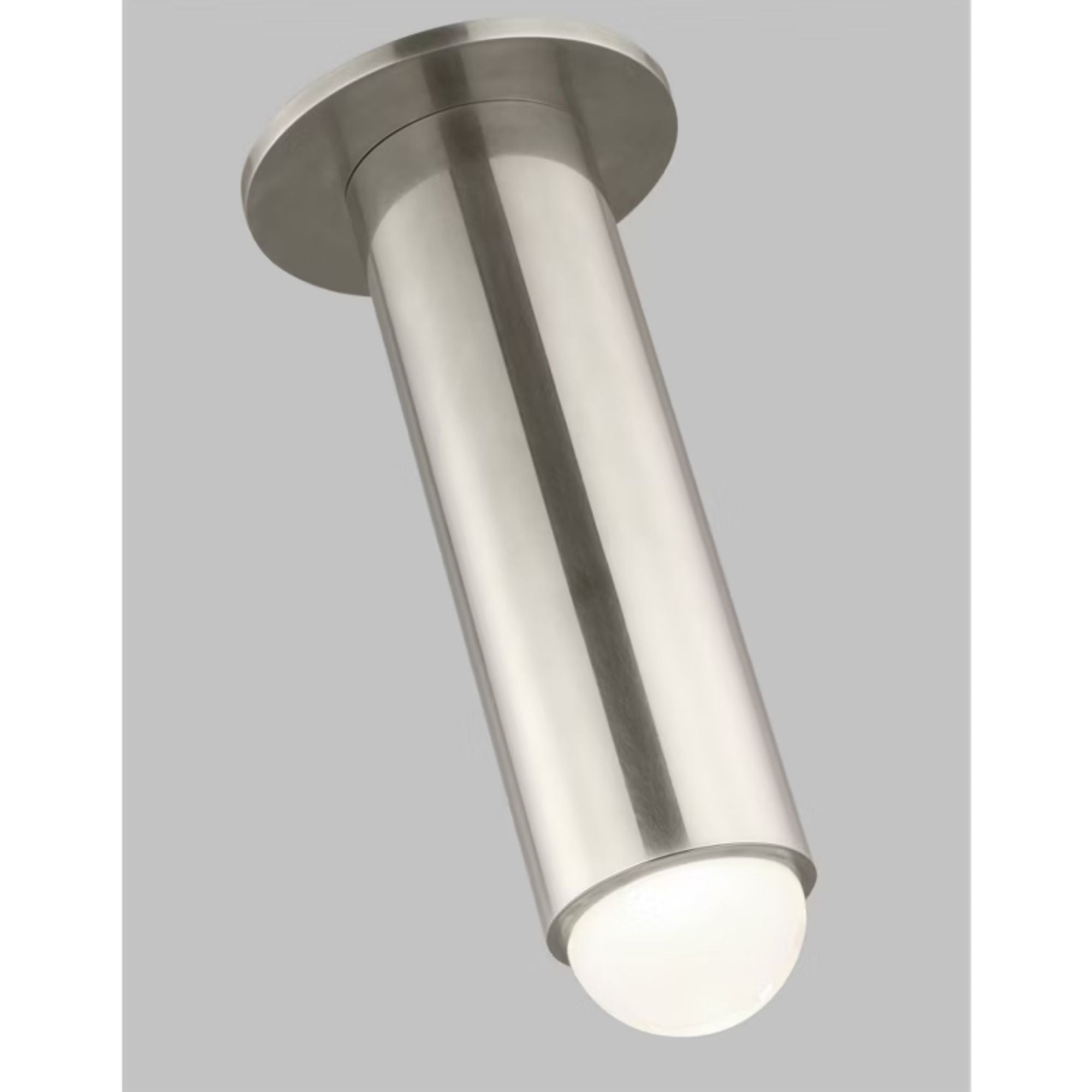 Ebell 10" LED Medium Flush Mount, 120-277V, Antique Nickel Finish