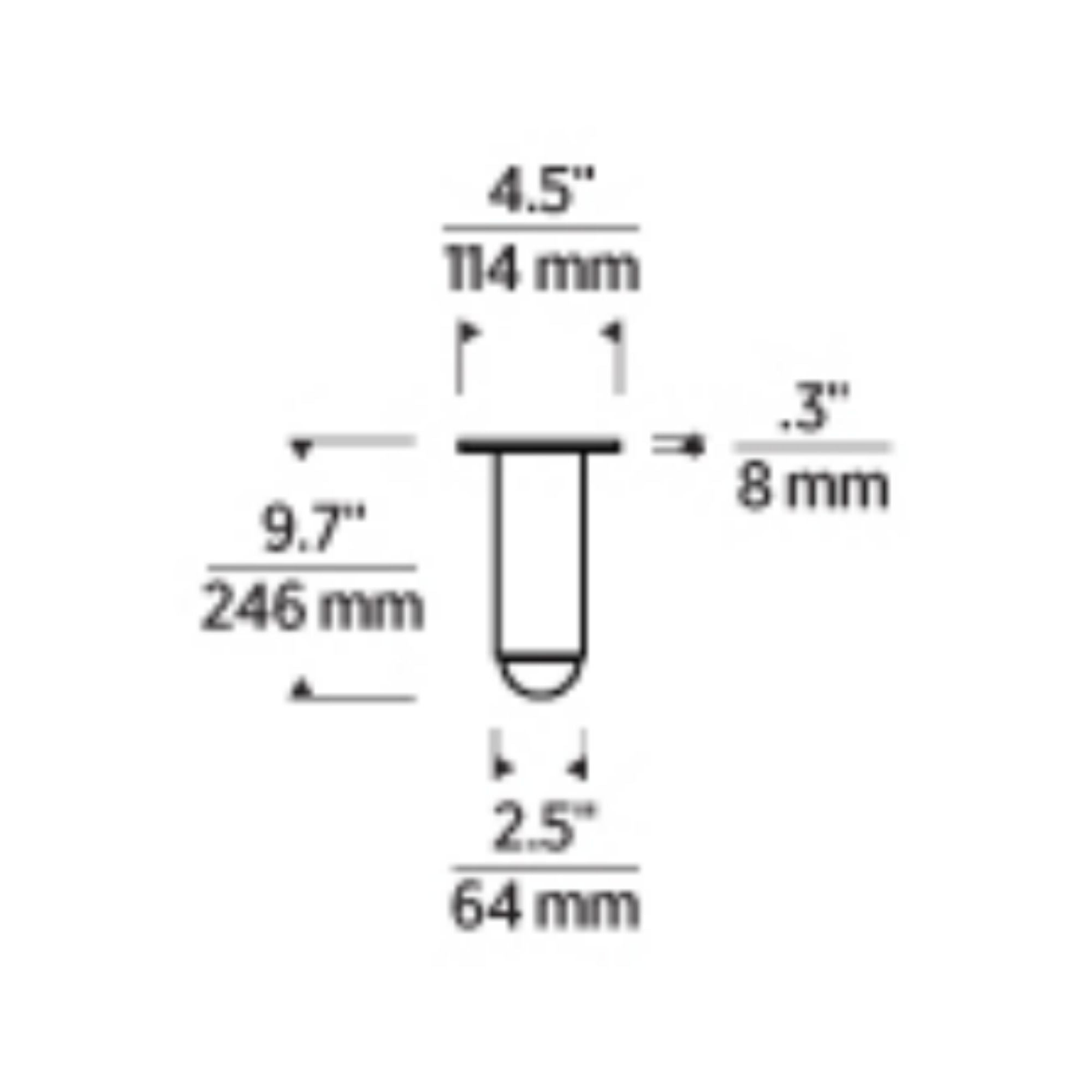 Ebell 10" LED Medium Flush Mount, 120-277V, Dark Bronze Finish