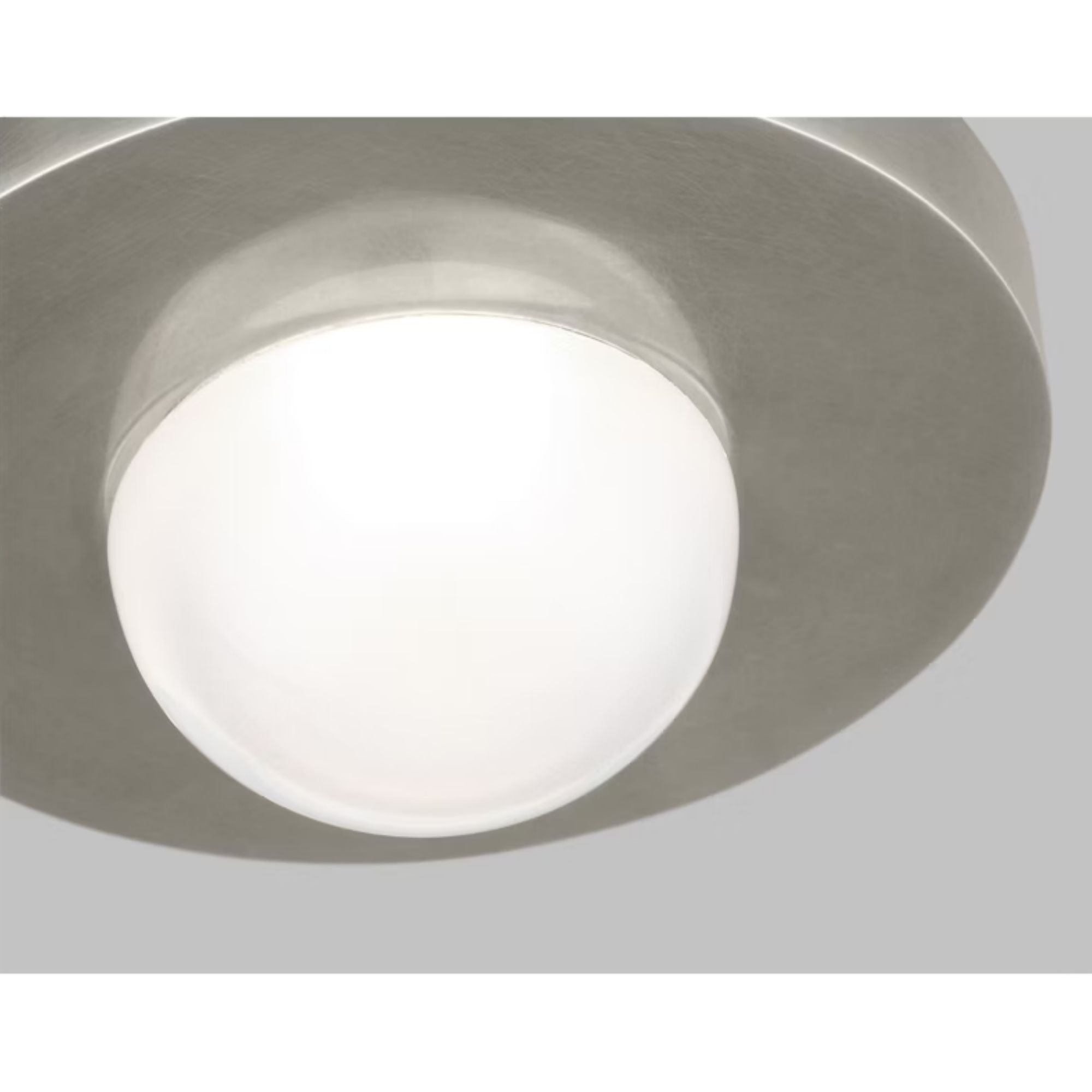 Ebell 5" LED Mini Flush Mount, 120-277V, Antique Nickel Finish