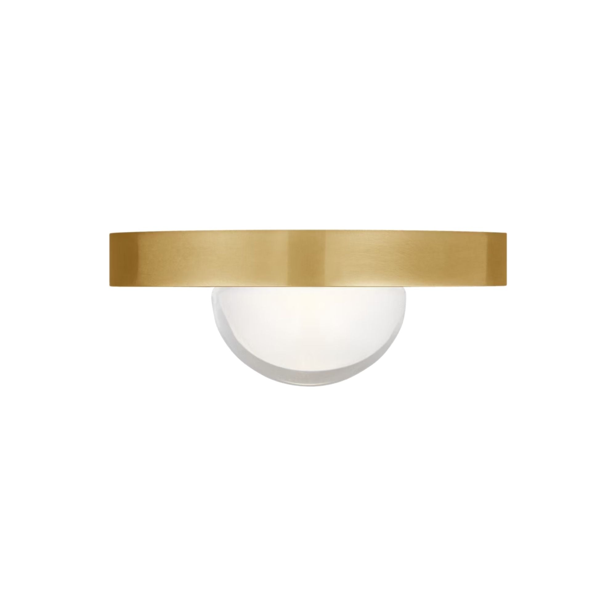 Ebell 5" LED Mini Flush Mount, 120-277V, Natural Brass Finish