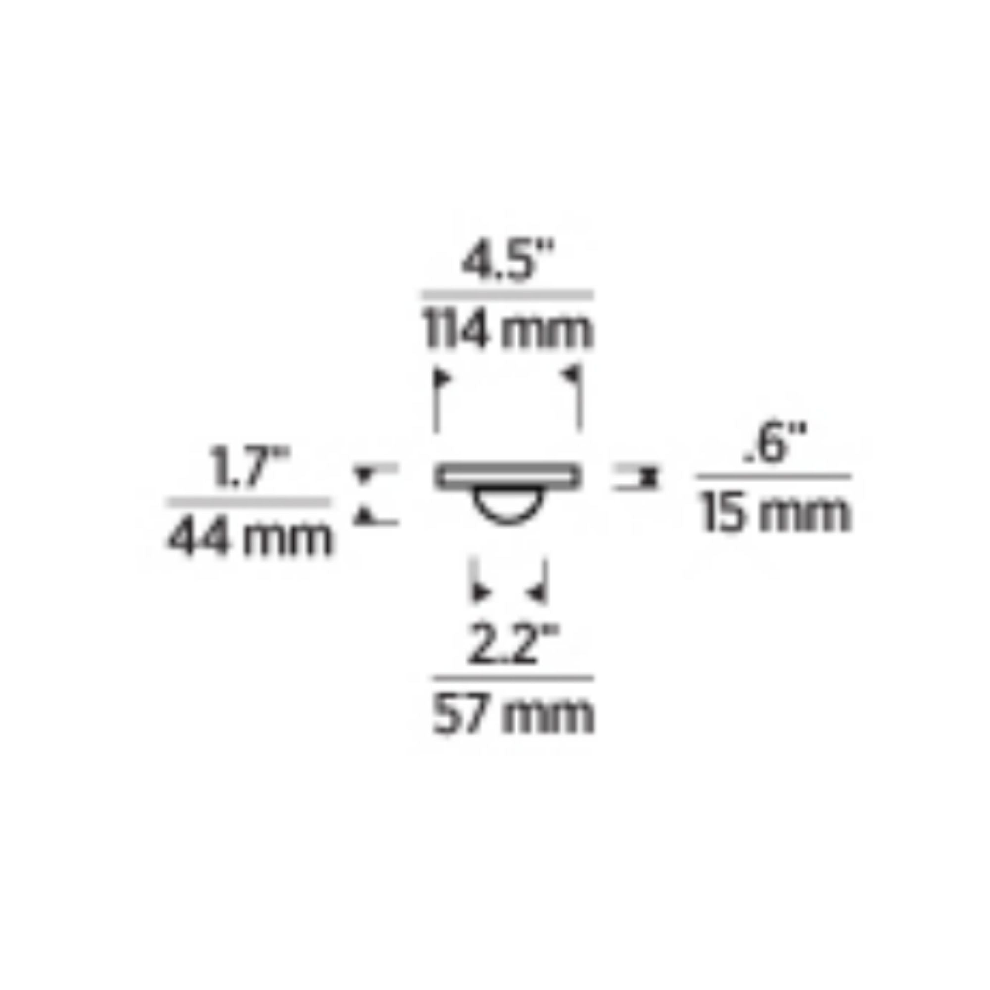 Ebell 5" LED Mini Flush Mount, 120-277V, Natural Brass Finish