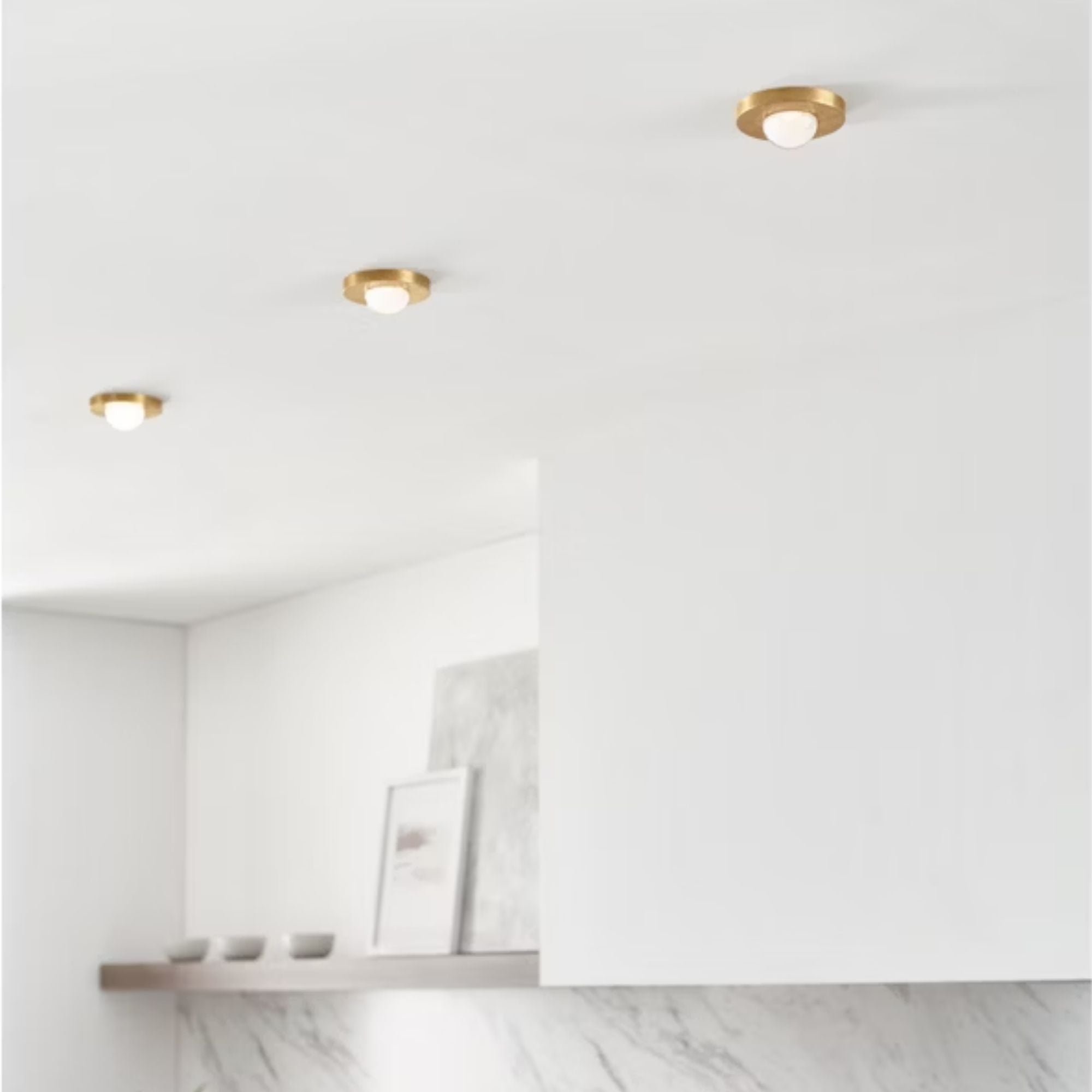 Ebell 5" LED Mini Flush Mount, 120-277V, Dark Bronze Finish