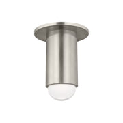 Ebell 6" LED Small Flush Mount, 120-277V, Antique Nickel Finish