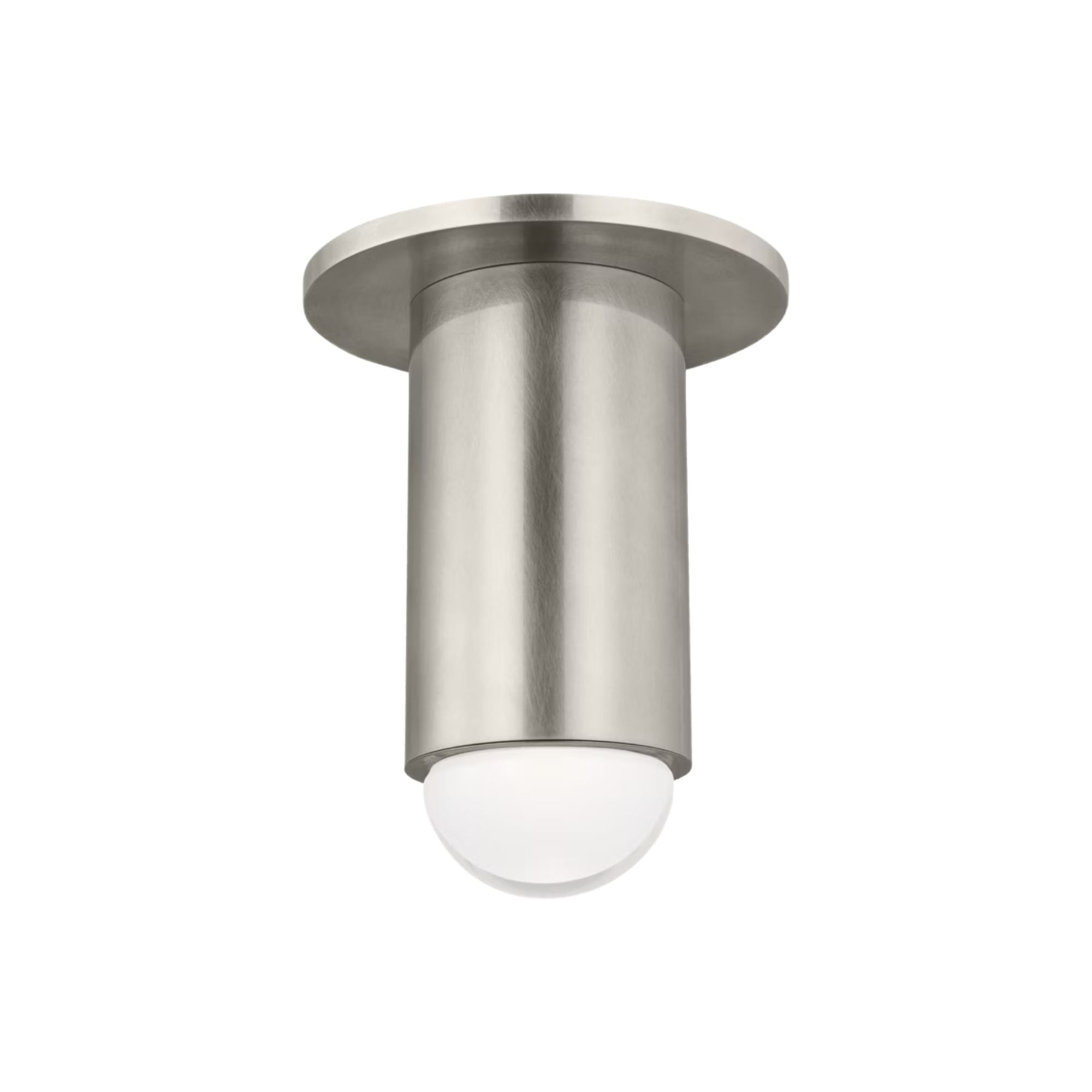 Ebell 6" LED Small Flush Mount, 120-277V, Antique Nickel Finish