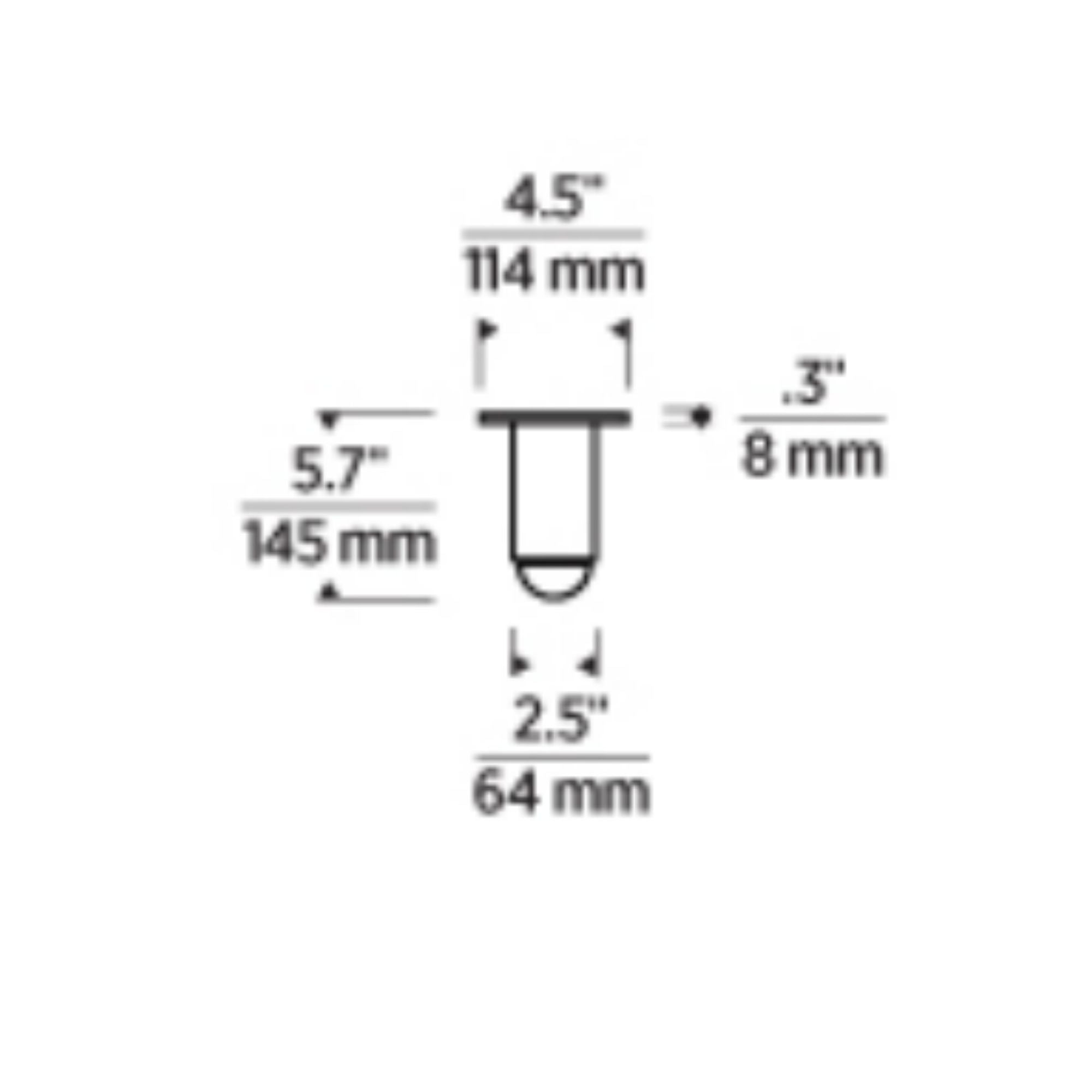 Ebell 6" LED Small Flush Mount, 120-277V, Natural Brass Finish