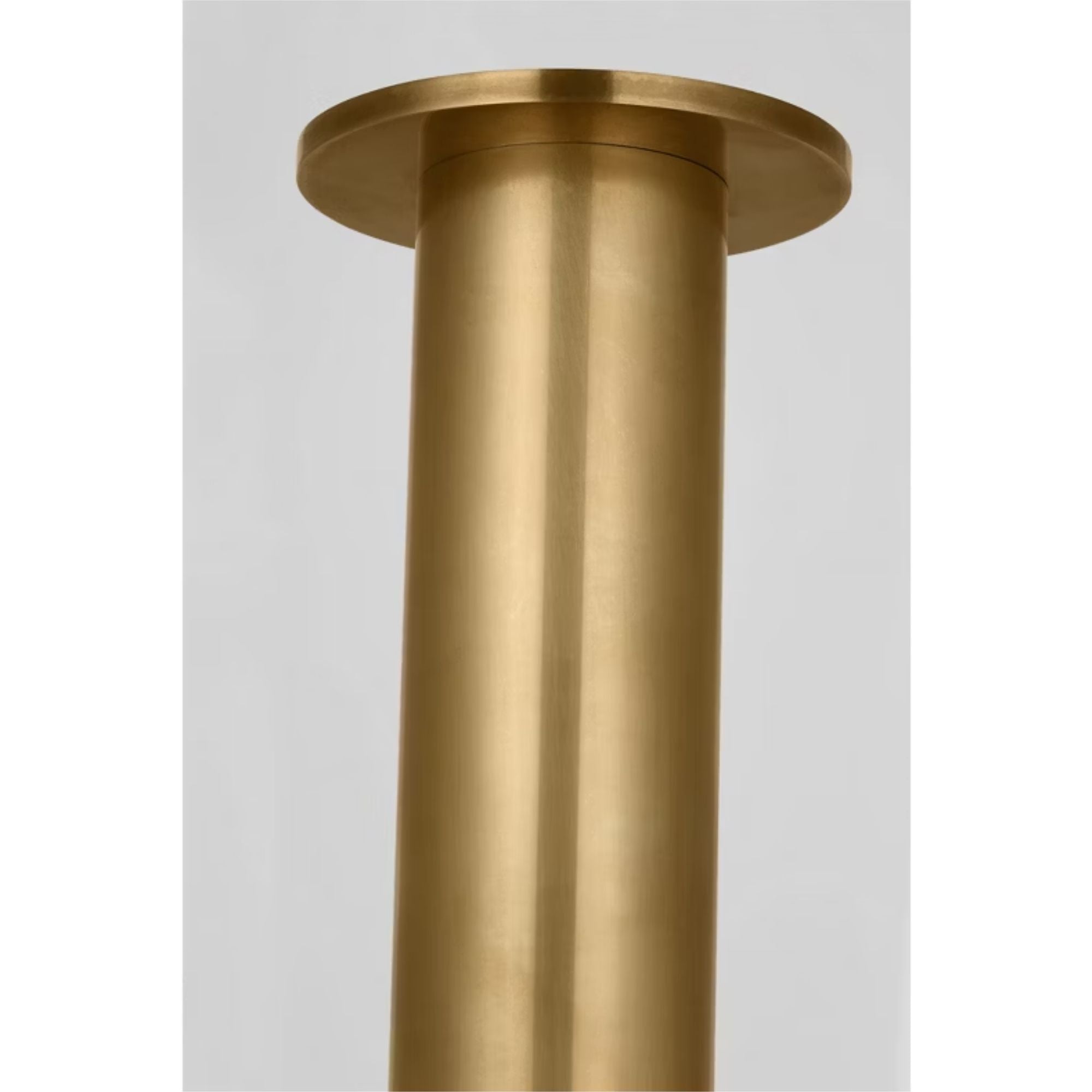 Ebell 24" LED X-Large Flush Mount, 120-277V, Natural Brass Finish