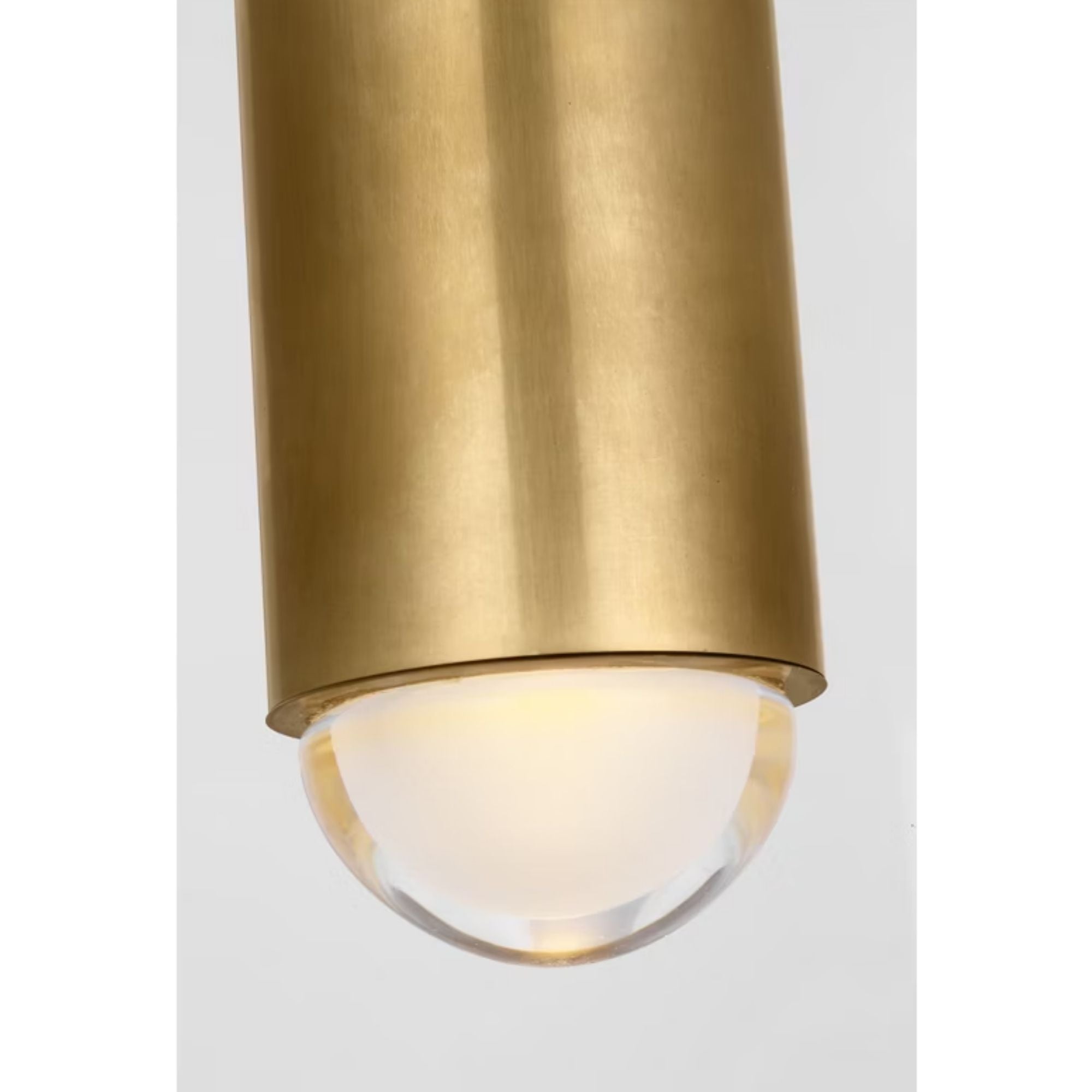 Ebell 36" LED Grand Flush Mount, 120-277V, Natural Brass Finish