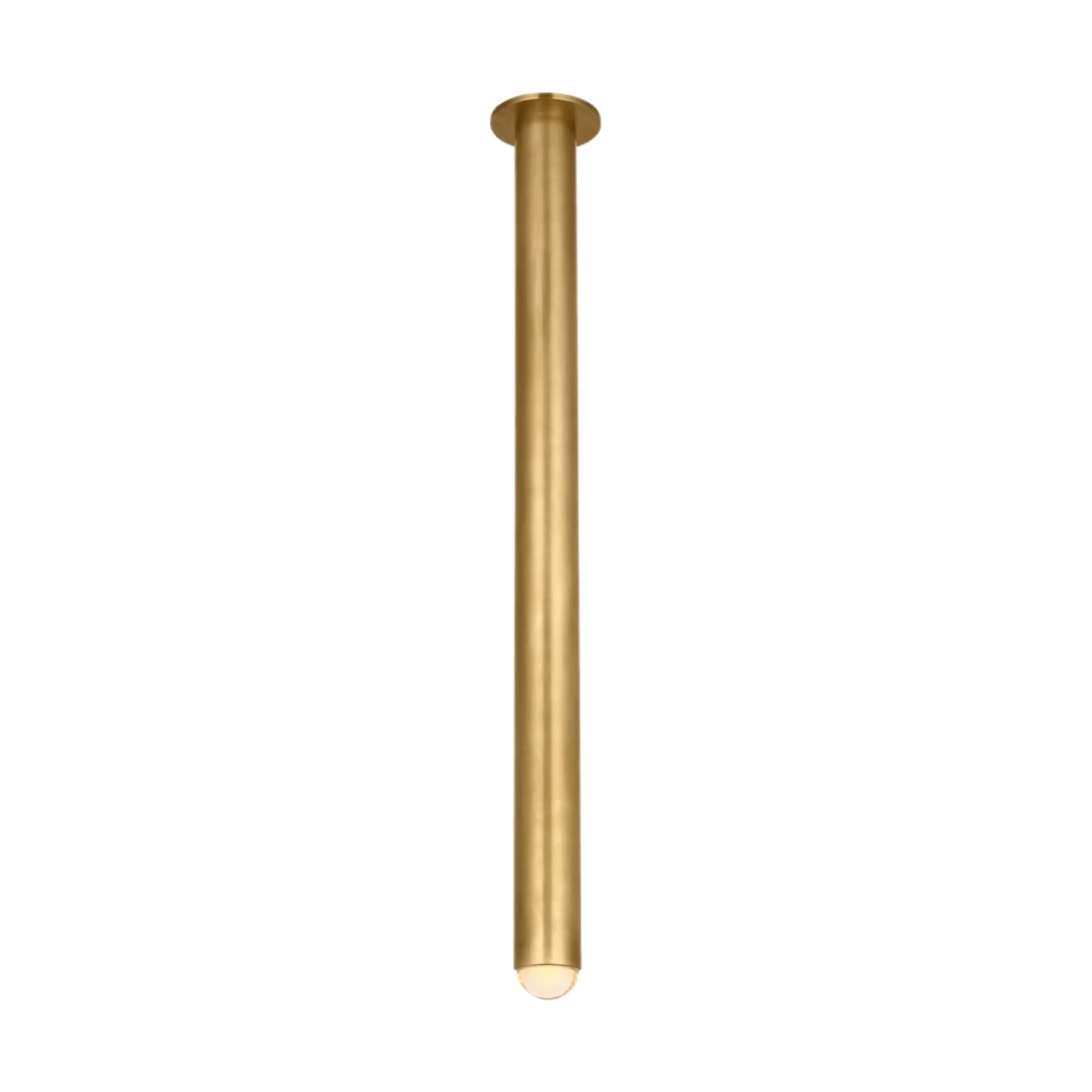 Ebell 36" LED Grand Flush Mount, 120-277V, Natural Brass Finish