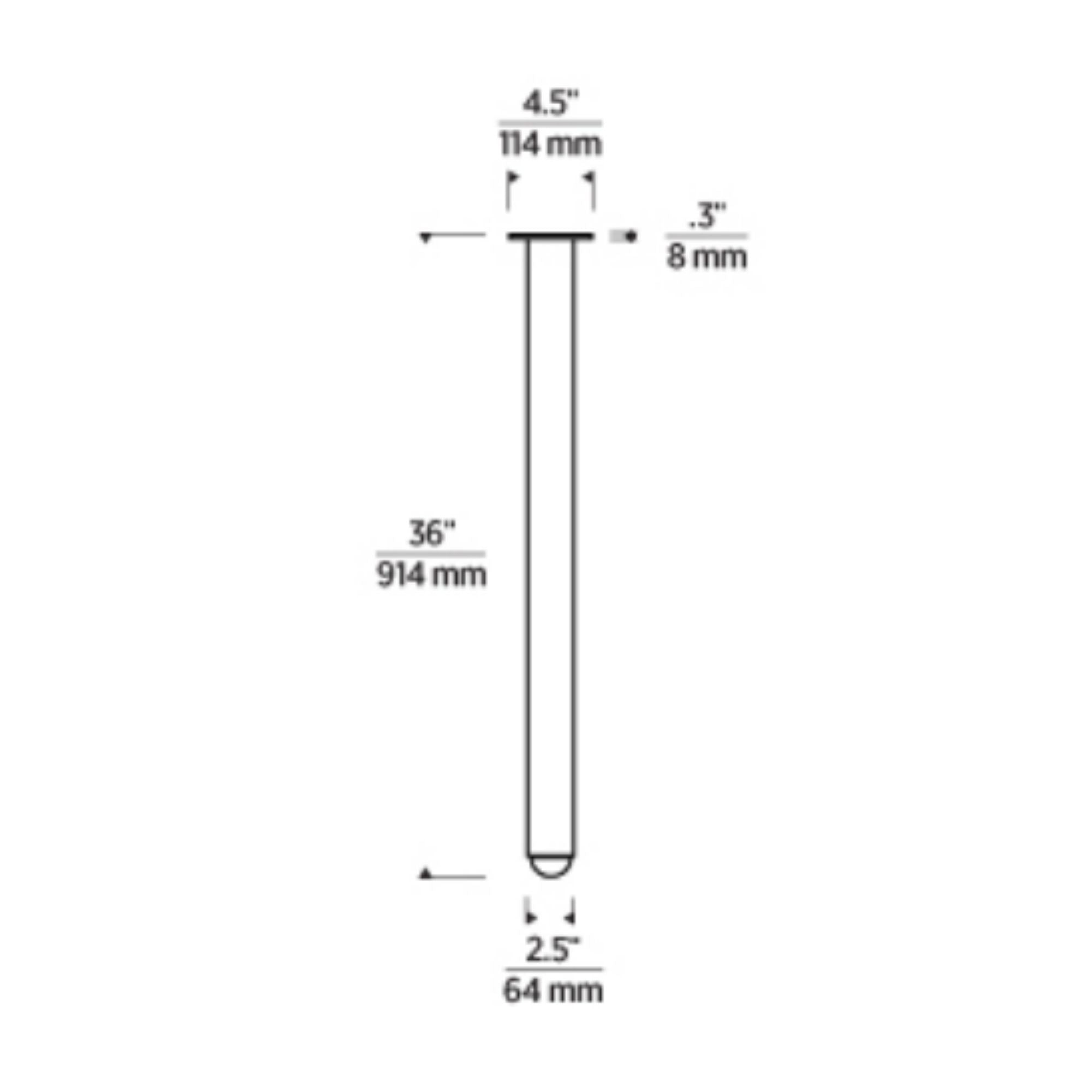 Ebell 36" LED Grand Flush Mount, 120-277V, Natural Brass Finish