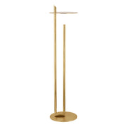 Fielle 65" LED Floor Lamp, 120-240V, Natural Brass Finish