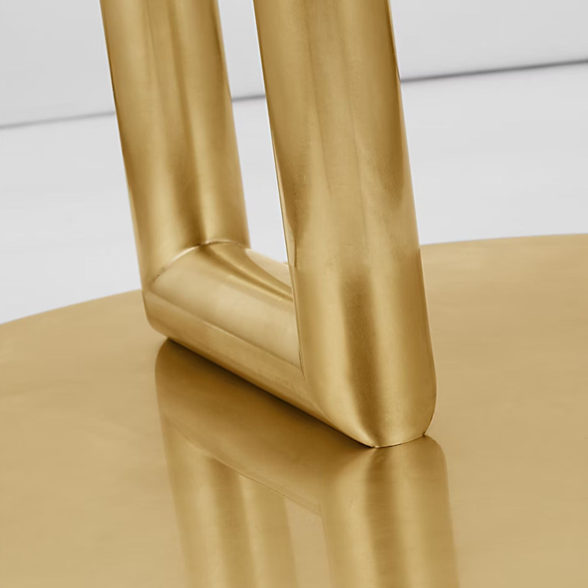 Fielle 65" LED Floor Lamp, 120-240V, Natural Brass Finish