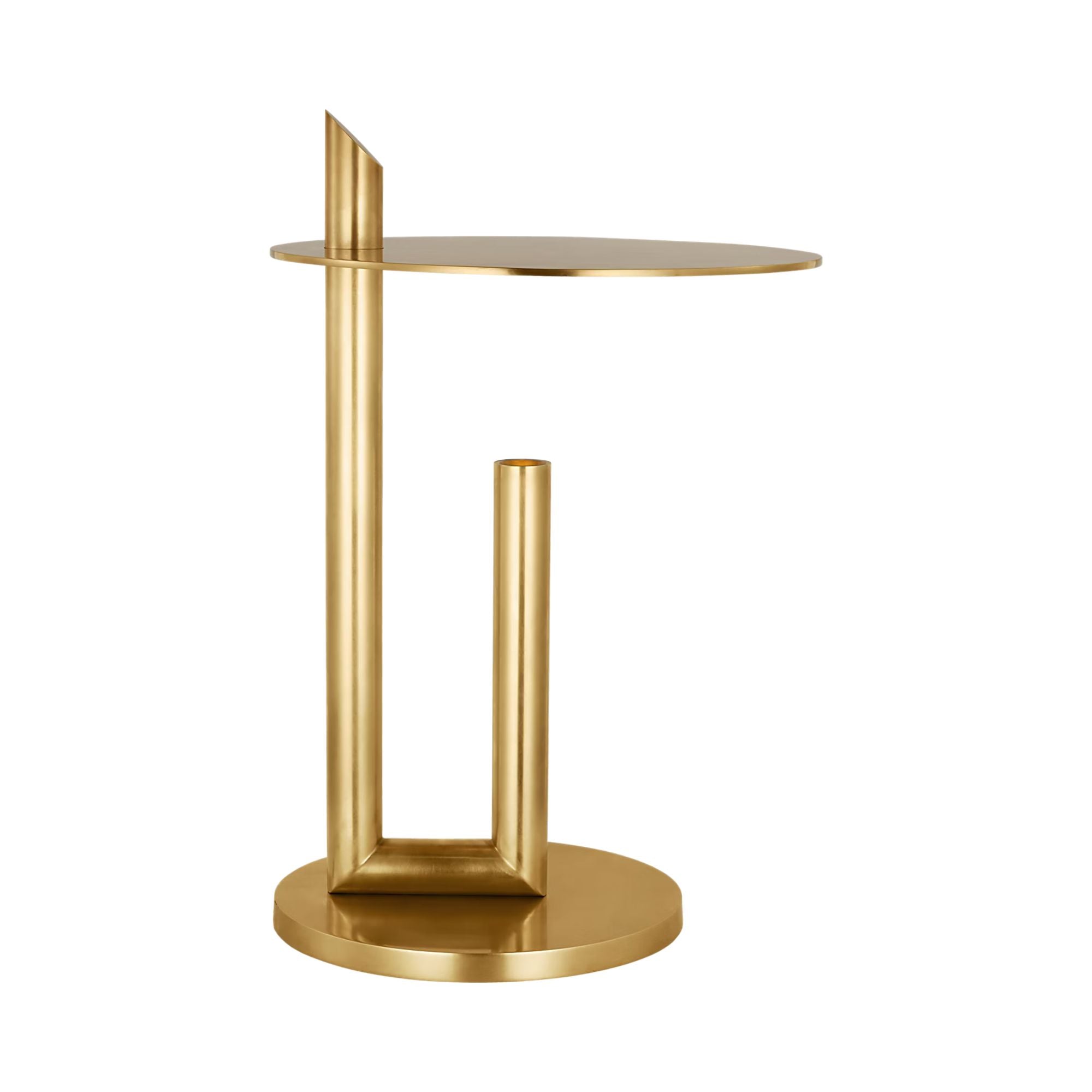 Fielle 20" LED Table Lamp, 120-240V, Natural Brass Finish