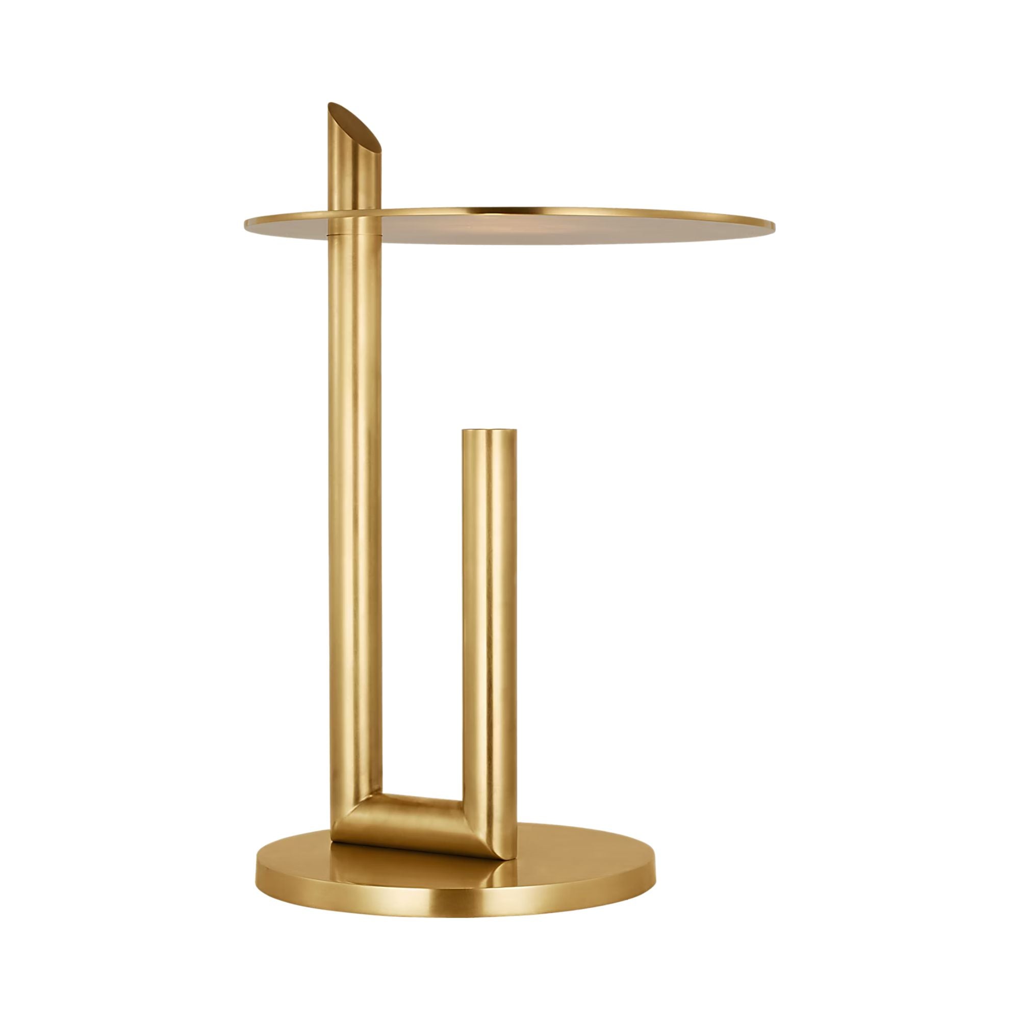 Fielle 20" LED Table Lamp, 120-240V, Natural Brass Finish